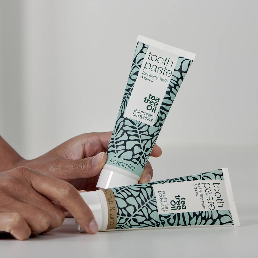 3 stk Tea Tree Oil Tannkrem Freshmint - For daglig pleie av periodontal sykdom, sopp og tannkjøttbetennelse