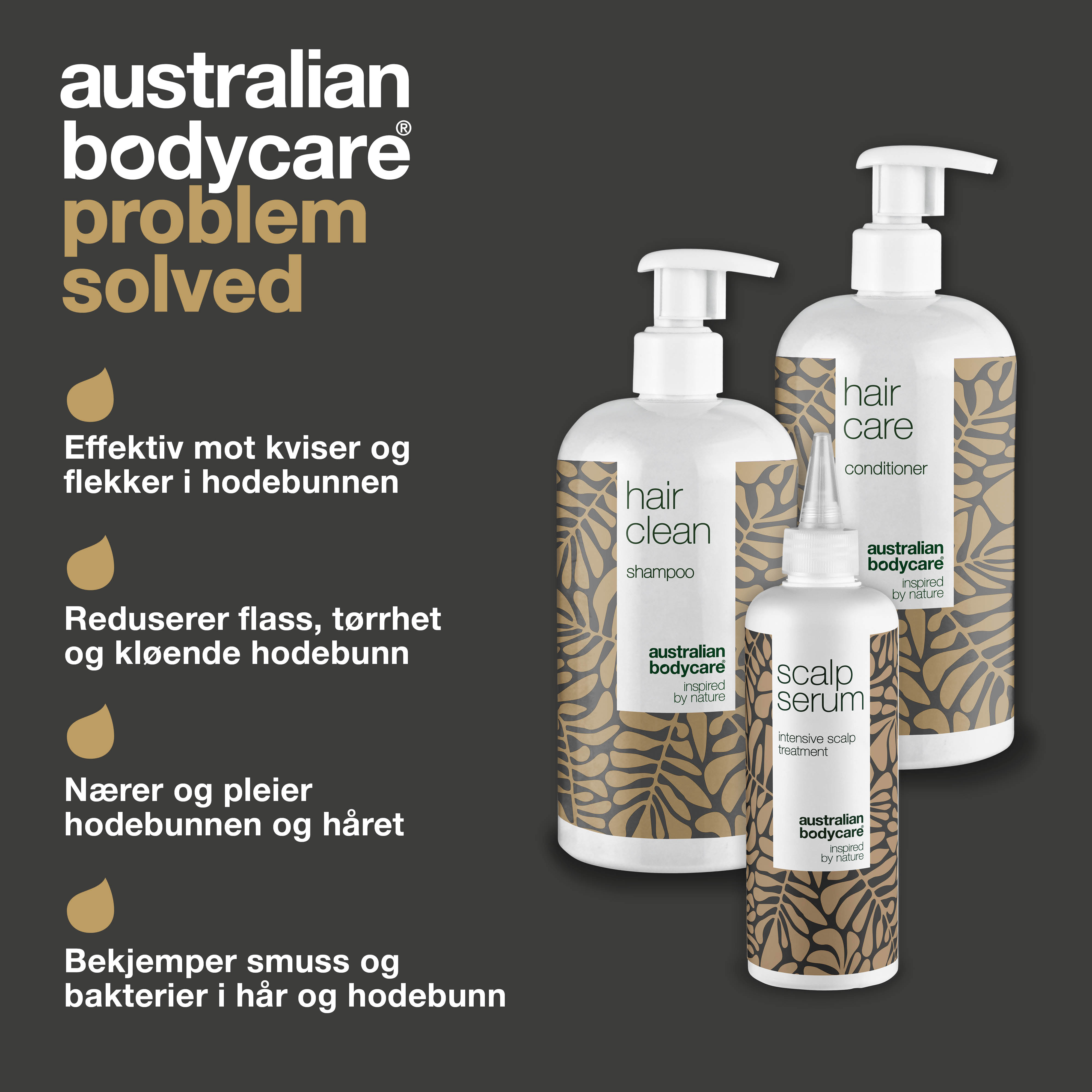 XL Hovedbundspakke — 3 produkter mod tør og kløende hovedbund, skæl og fedtet hår