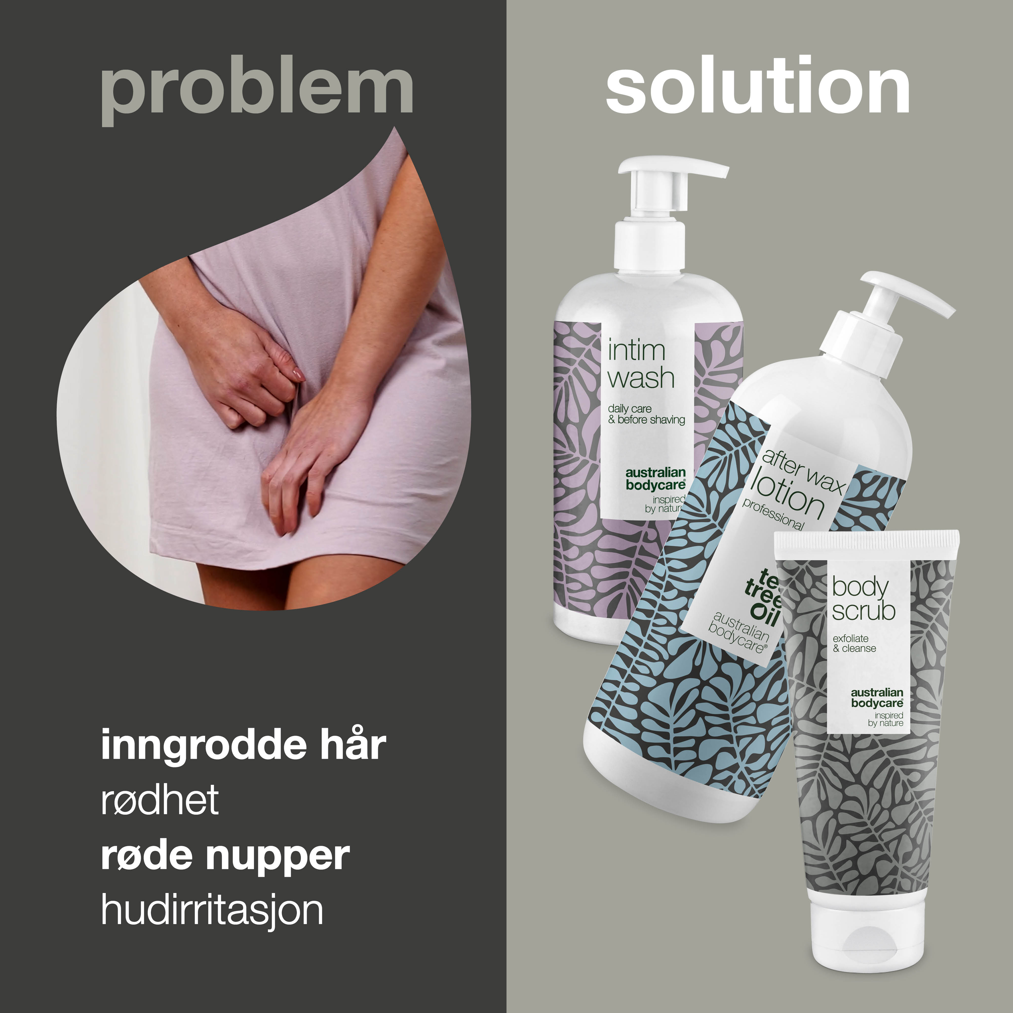 Brazilian Wax pakke — 3 produkter til voksbehandling i intimområdet og bikinilinje
