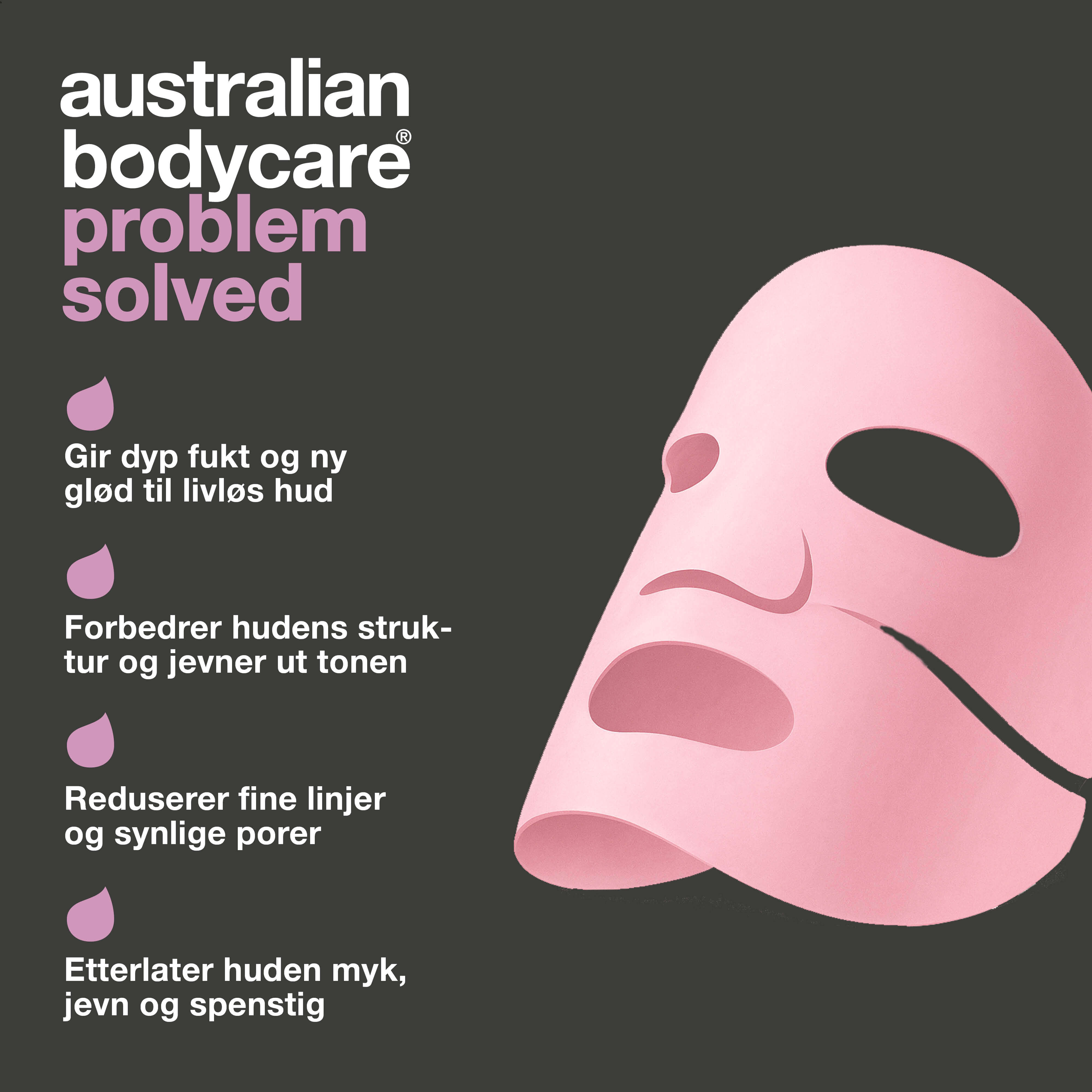 Vitamin B12 Kollagenmaske for tørr og livløs hud — Vitamin B12 Kollagenmaske for tørr og gusten hud. Med B12, niacinamid, peptider, kollagen og hyaluronsyre for glød og fukt.