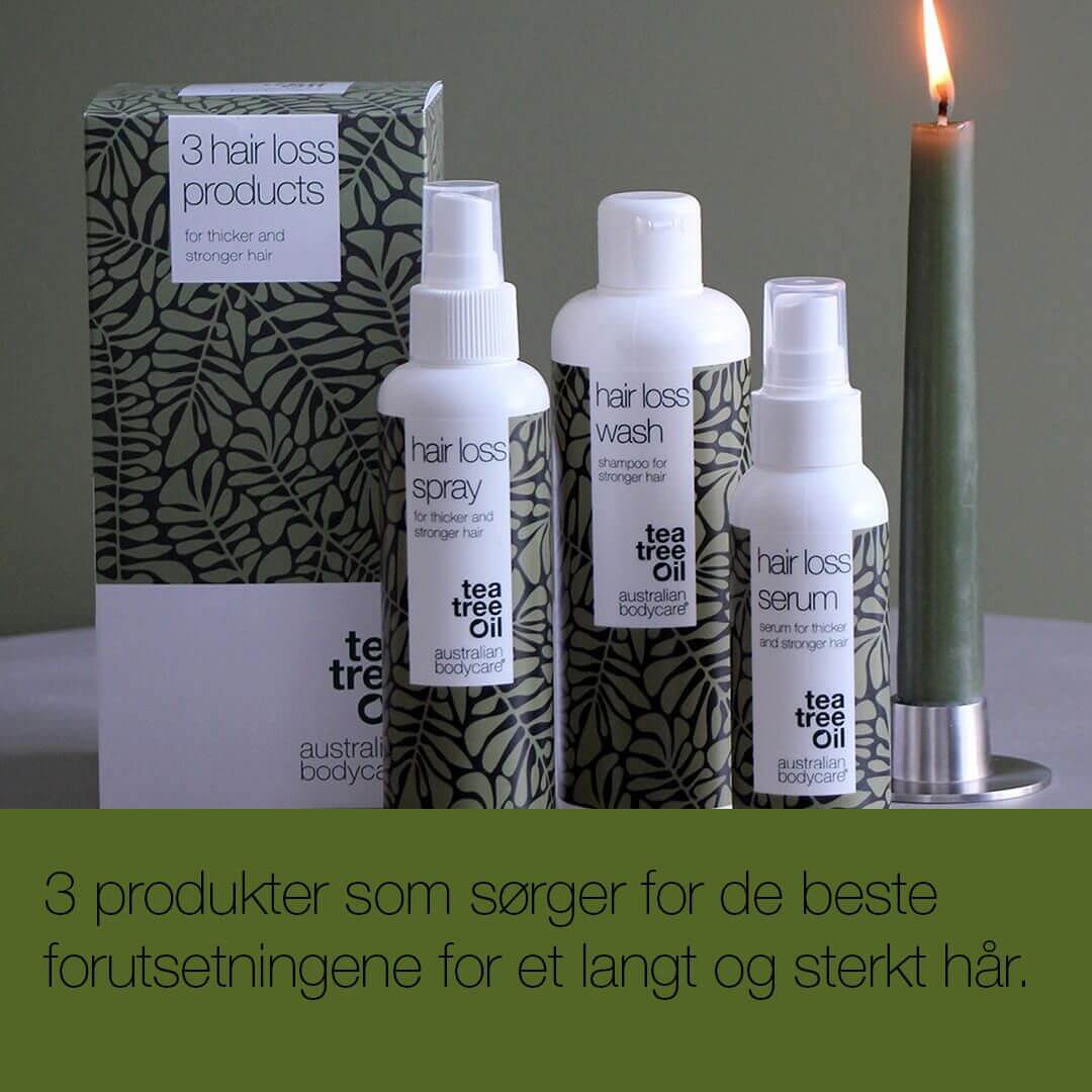 4 produkter og vitaminer for hårtap og tynt hår - Hårtapsprodukter med Biotin, Tea Tree Oil og Capilia Longa