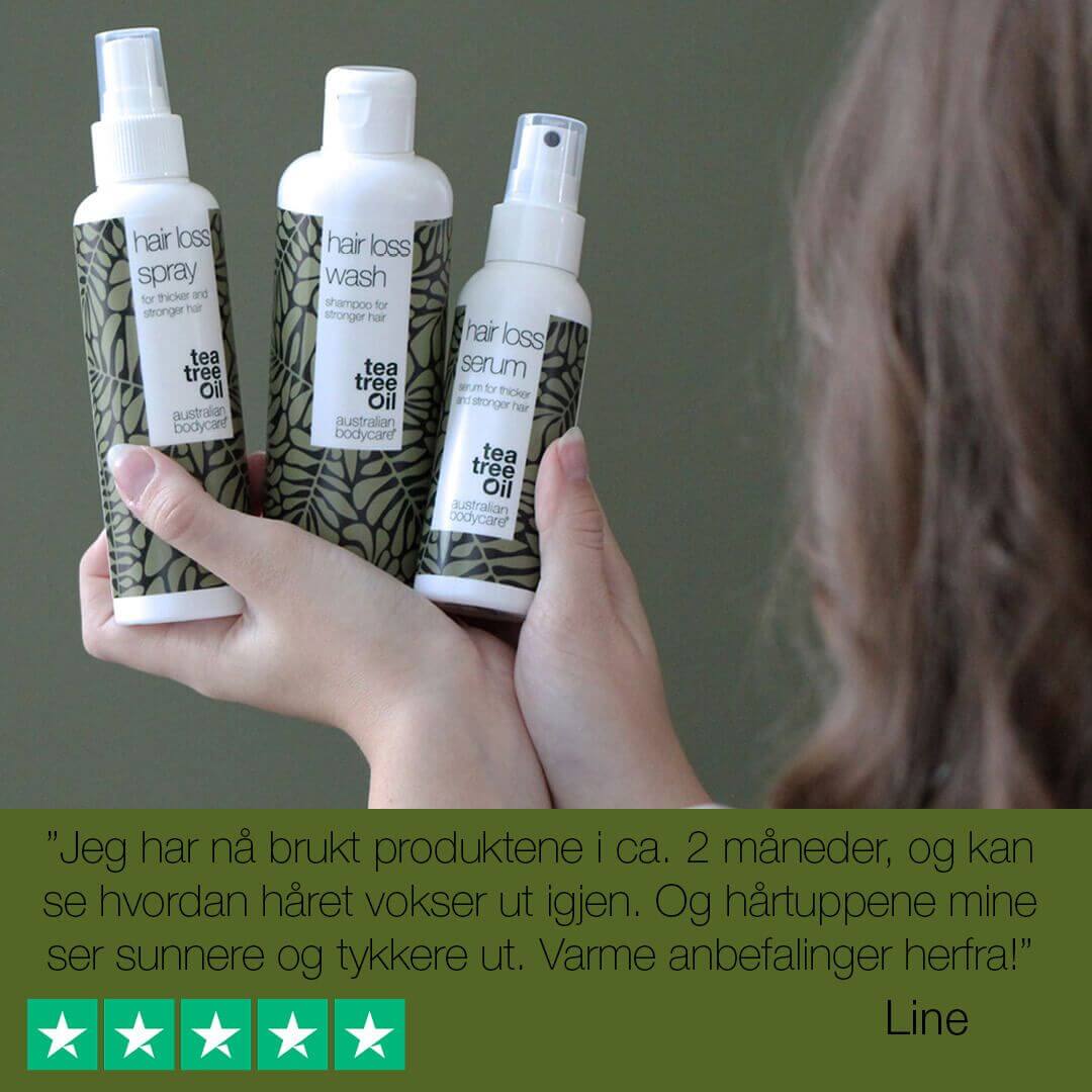 4 produkter og vitaminer for hårtap og tynt hår - Hårtapsprodukter med Biotin, Tea Tree Oil og Capilia Longa