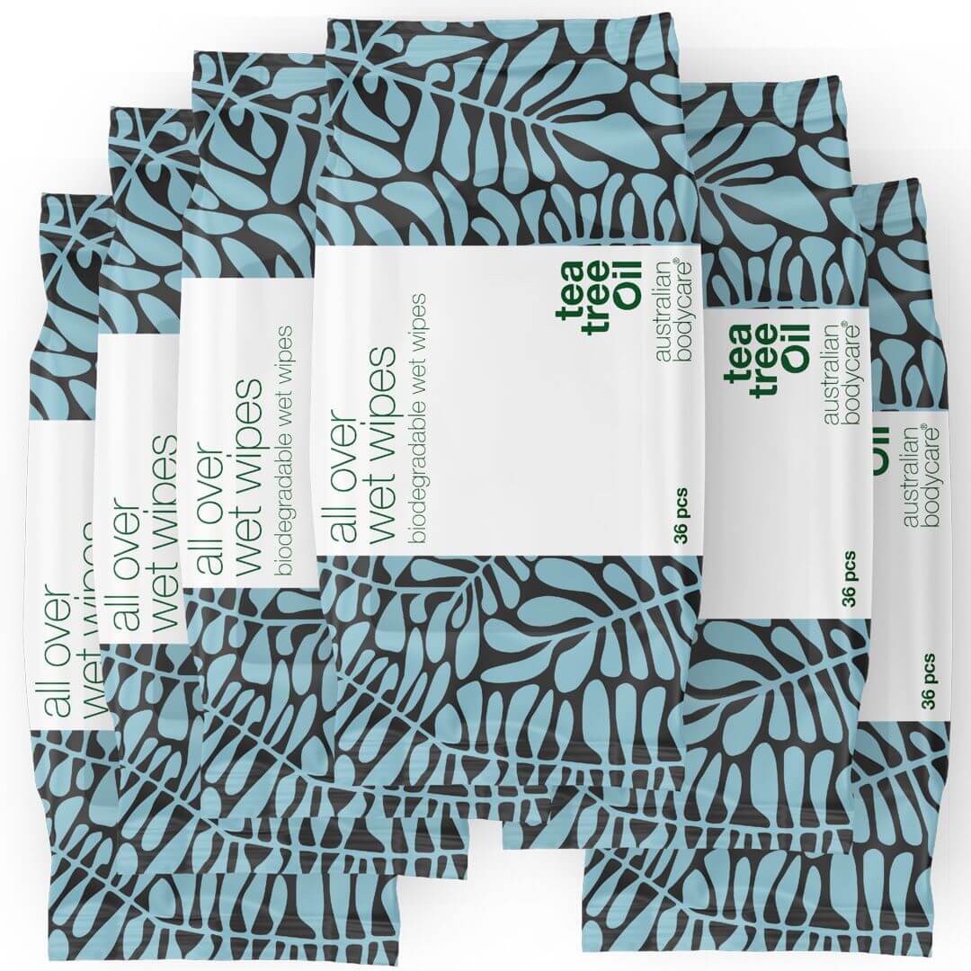 Tea Tree Oil Våtservietter voksne (36 stk.) - Et effektivt produkt til å rense & oppfriske huden