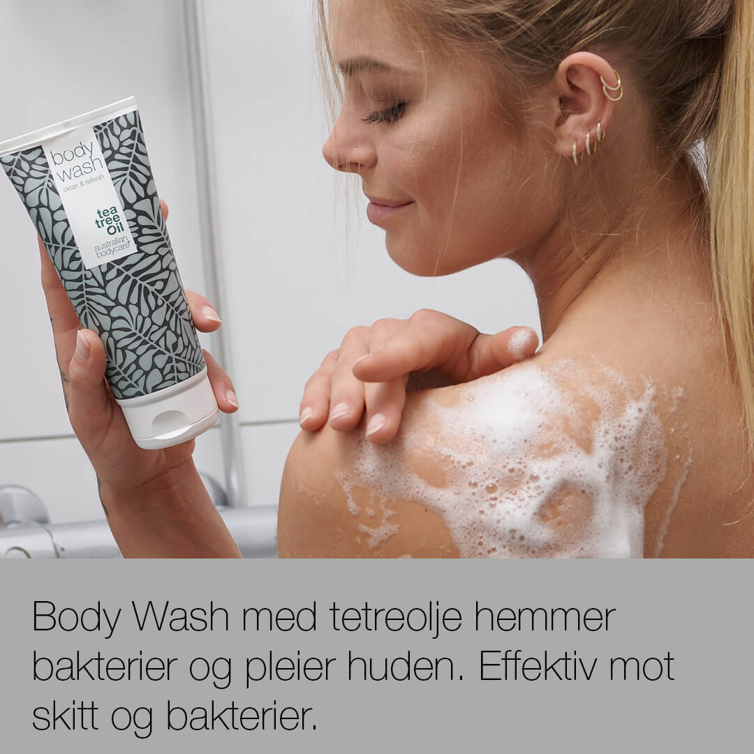 Body Wash & dusjsåpe - Dusjsåpe med 100 % naturlig tetreolje