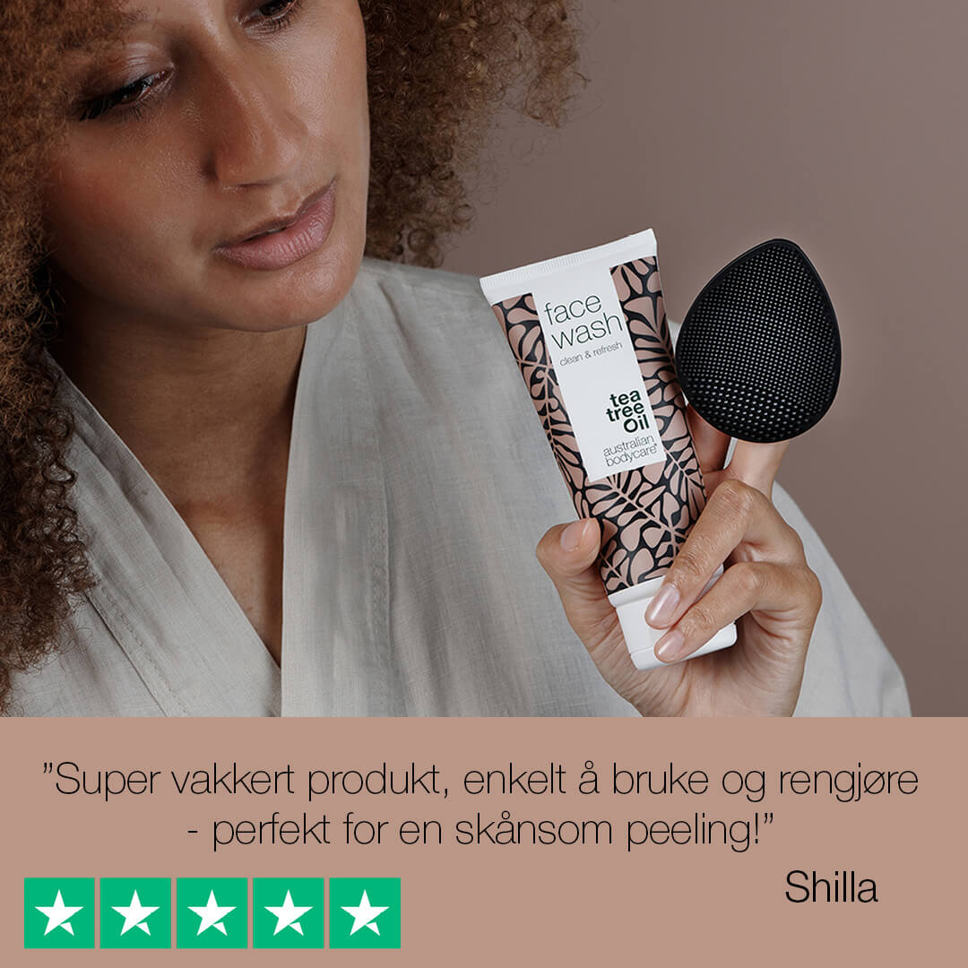 Ansiktsbørste - Ansiktsbørste til daglig rens og eksfoliering av kviser, hudormer og uren hud