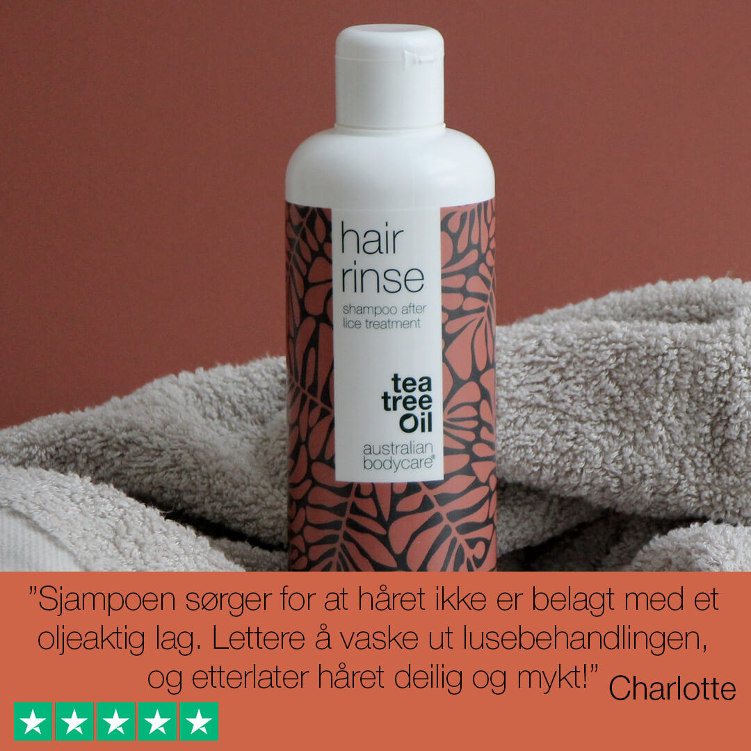 Lusesjampo med Tea Tree Oil - Forebyggende lusesjampo ved lusebehandling