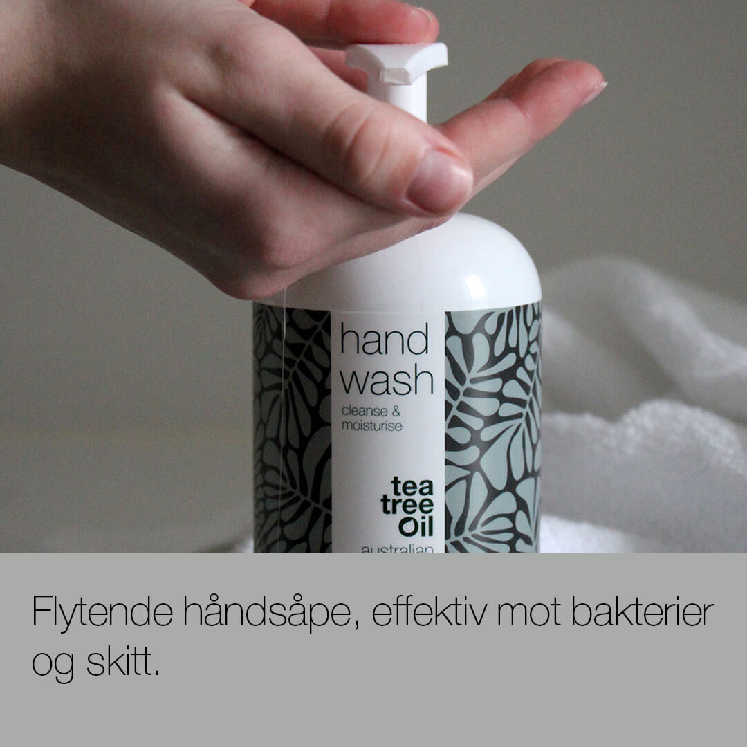 Håndsåpe med Tea Tree Oil - Flytende håndsåpe, effektiv mot bakterier og skitt