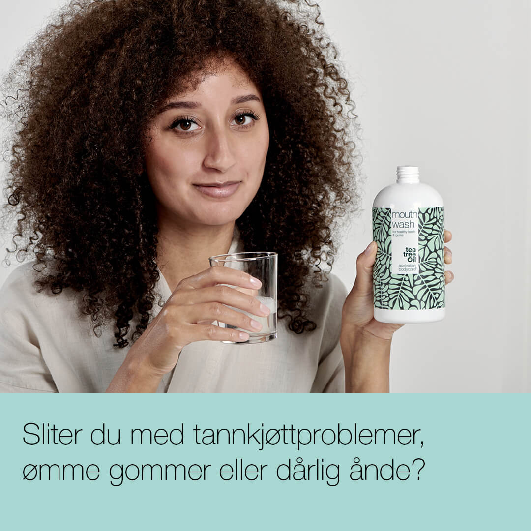 Munnskyll & Munnskyllevann - Munnskyll med Tea Tree Oil for en sund mundhygiejne