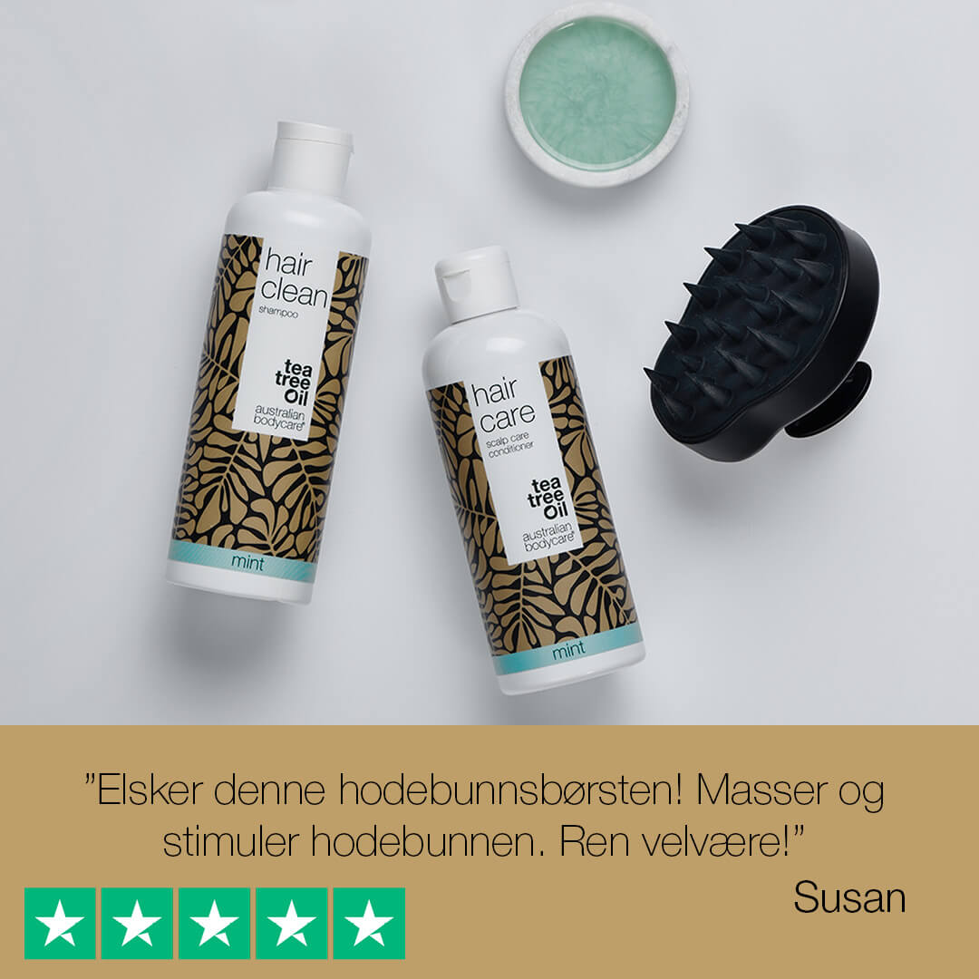 Hodebunnsbørste - Hodebunnsmassasje til tørr hodebunn, ved flass eller hårtap