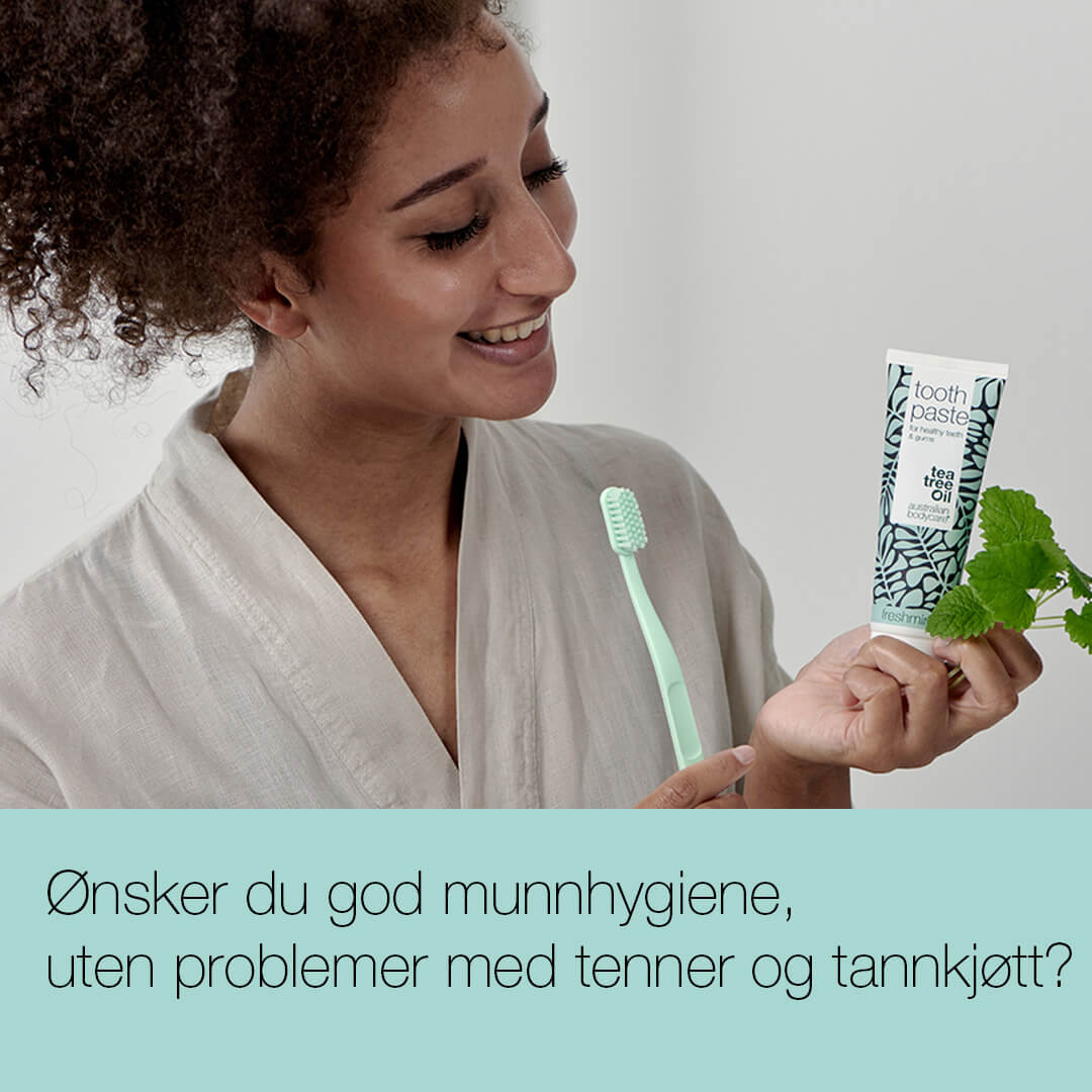 Tannkrem med tetreolje - Tannkrem med tetreolje for sunne tenner og tannkjøtt