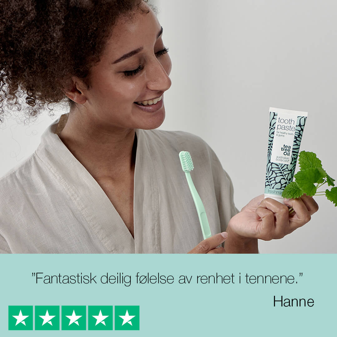 Tannkrem med tetreolje - Tannkrem med tetreolje for sunne tenner og tannkjøtt
