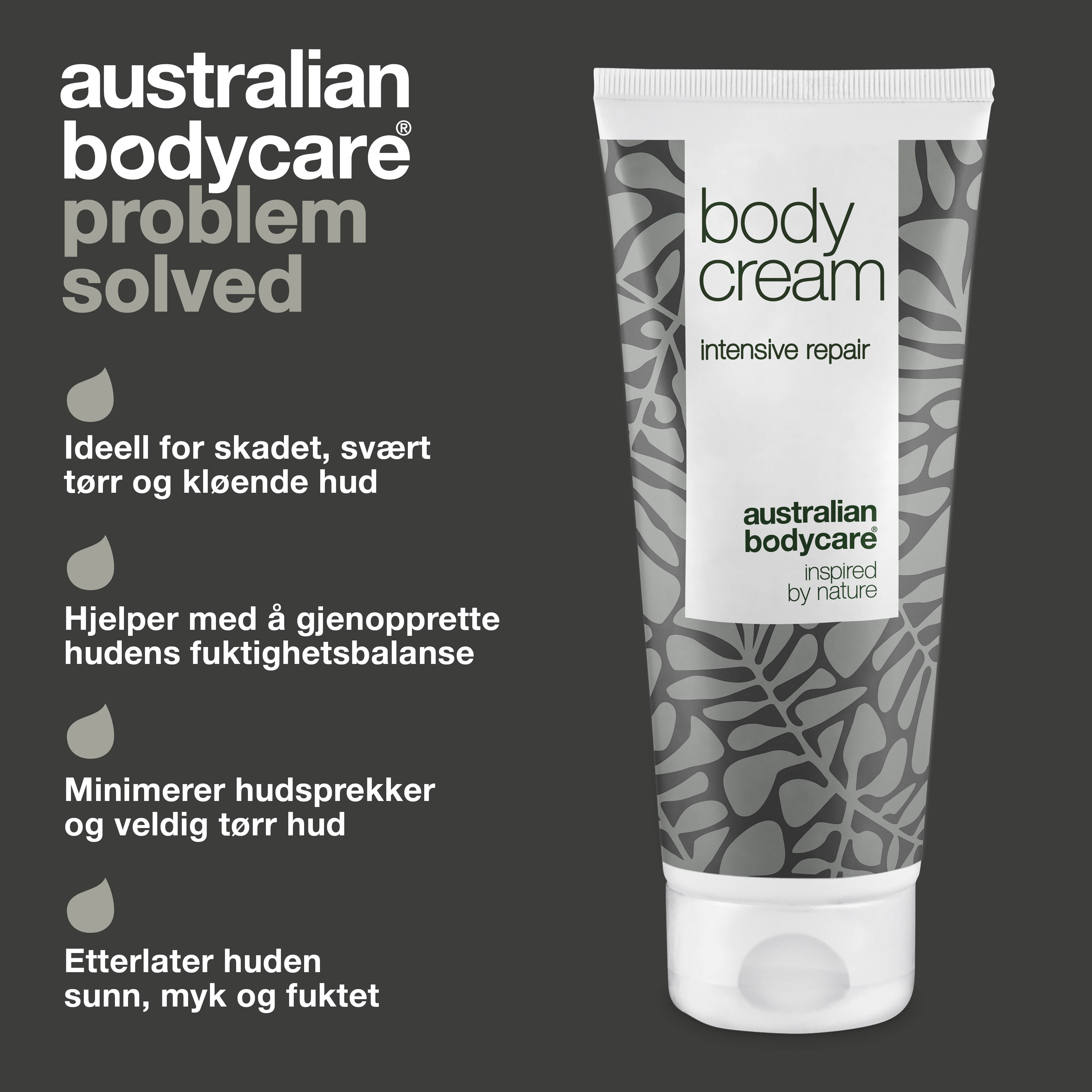 Body Cream til tør hud og ved kløe — Intensiv fugtighedscreme til meget tør og skadet hud