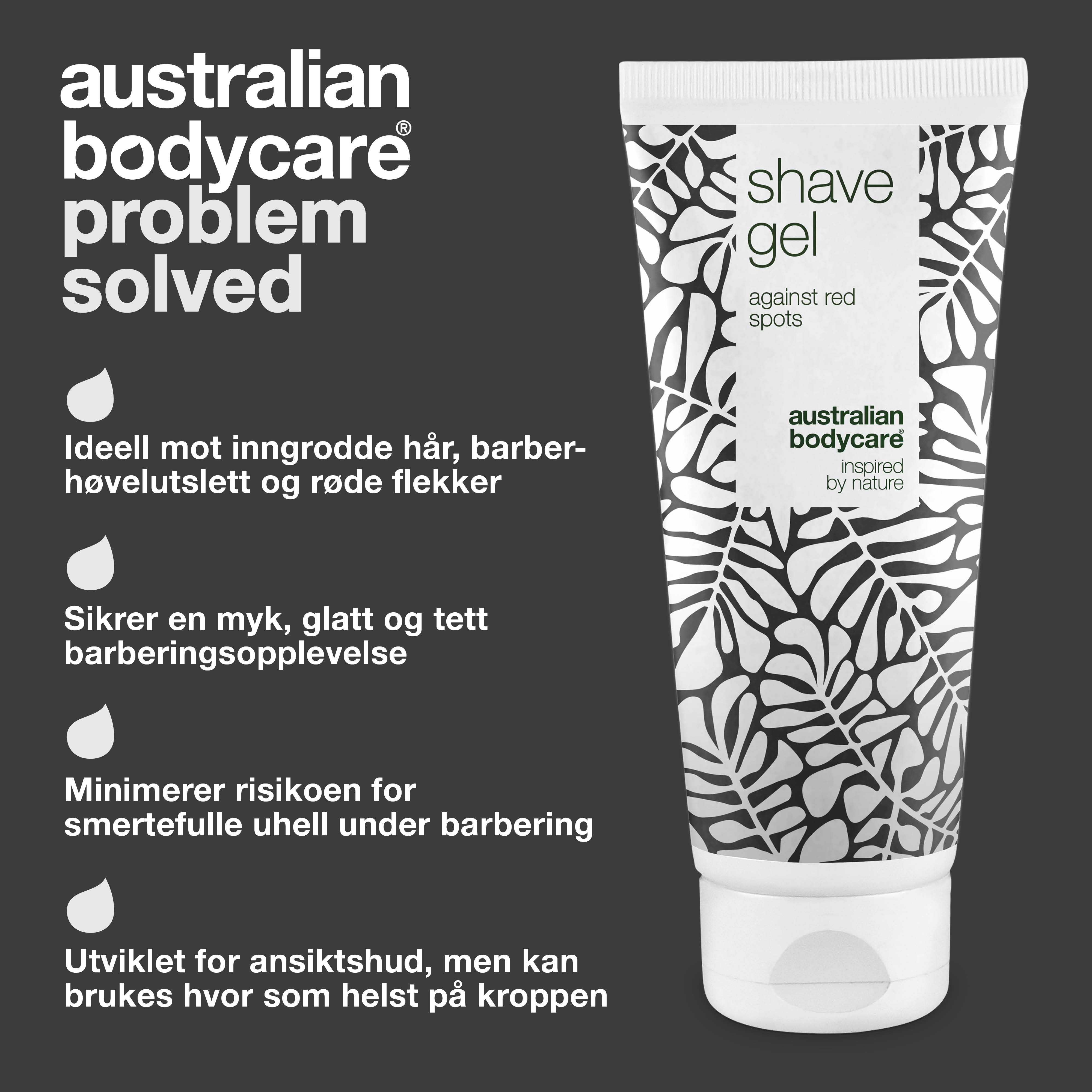 Barbergel mod røde knopper og skægpest — Shaving gel modvirker rødme, skægpest og barberknopper