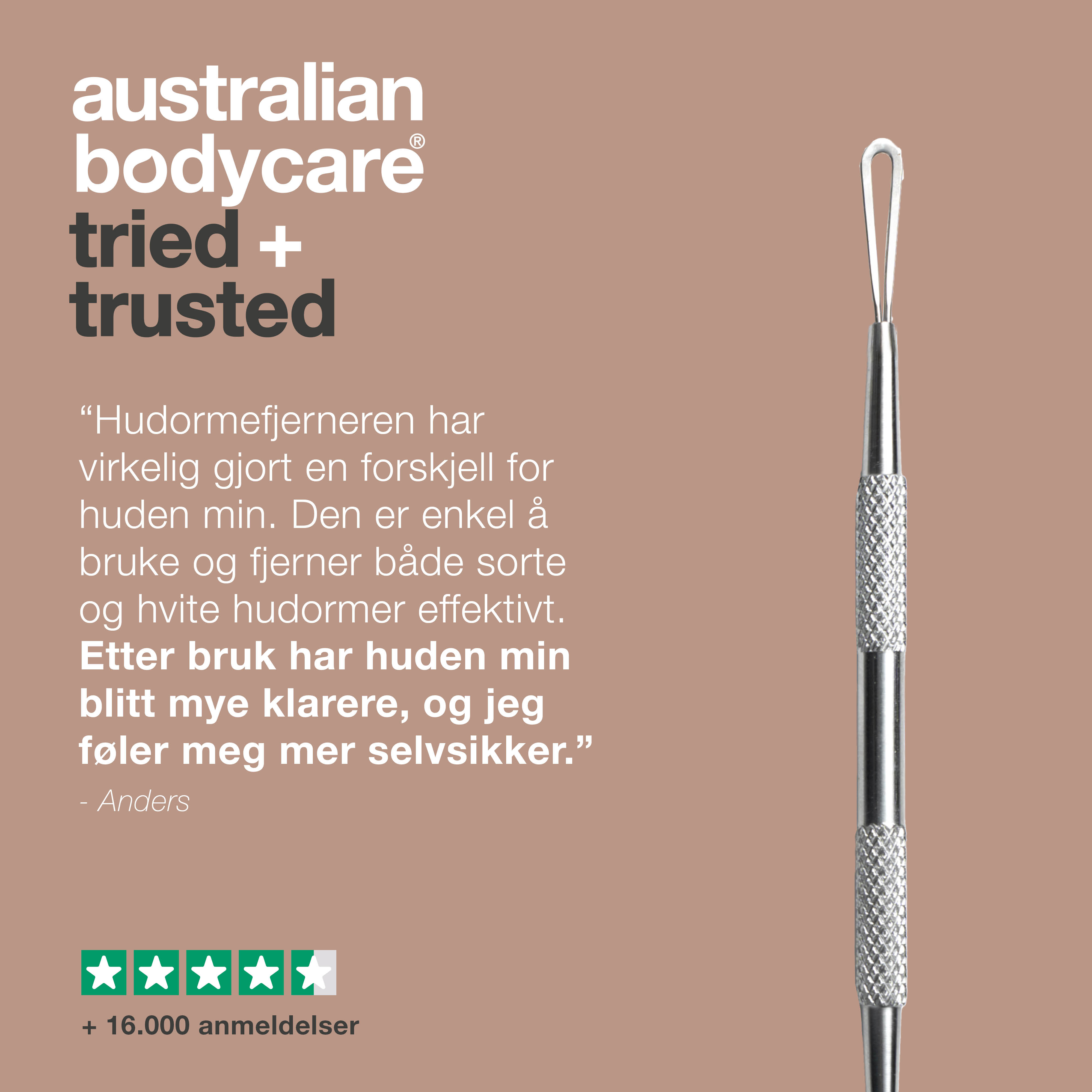 Hudormefjerner til bumser og uren hud — Blackhead remover til hvide og sorte hudorme