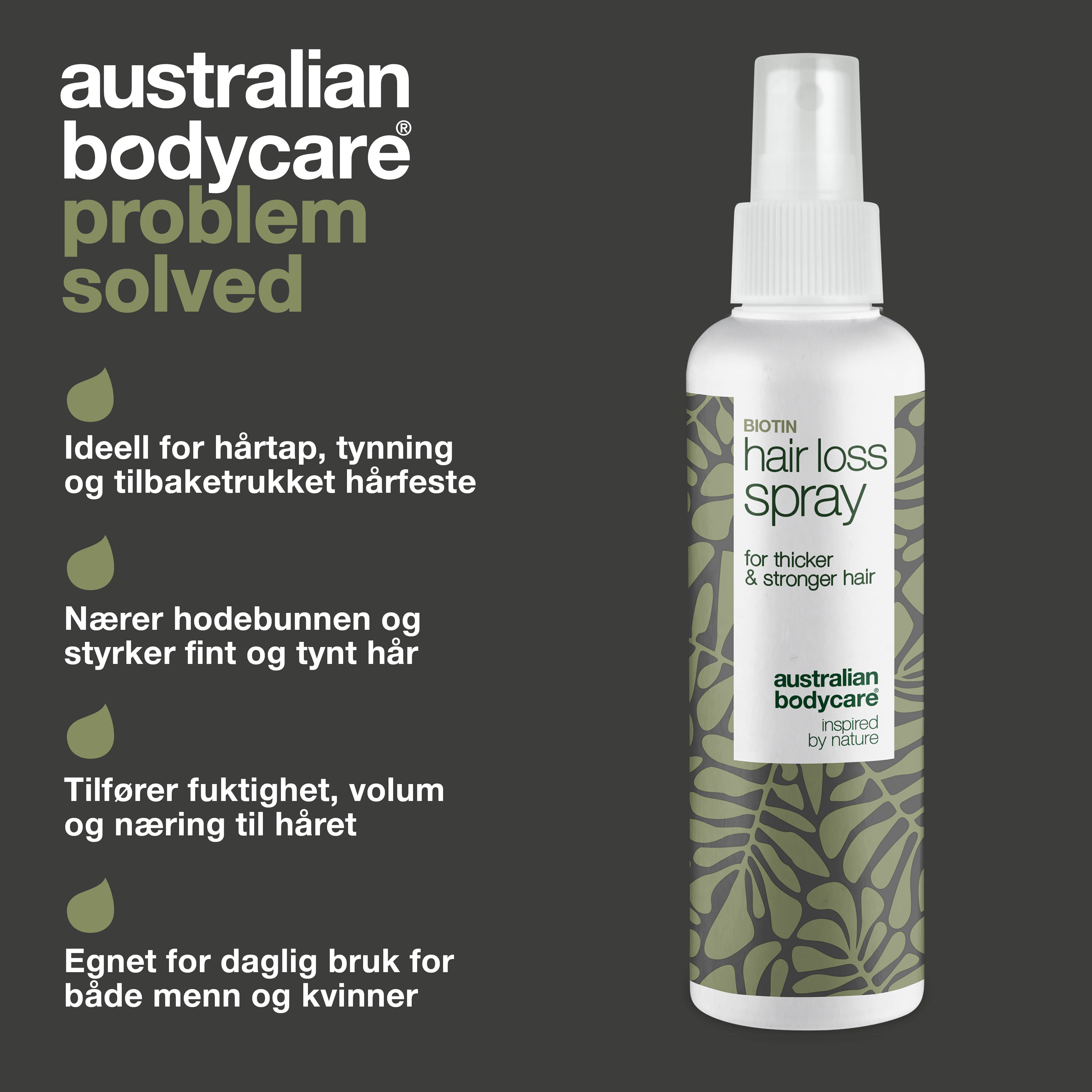 Hårspray til beskyttelse af fint hår — Spray til pleje ved hårtab, tyndt hår og høje tindinger