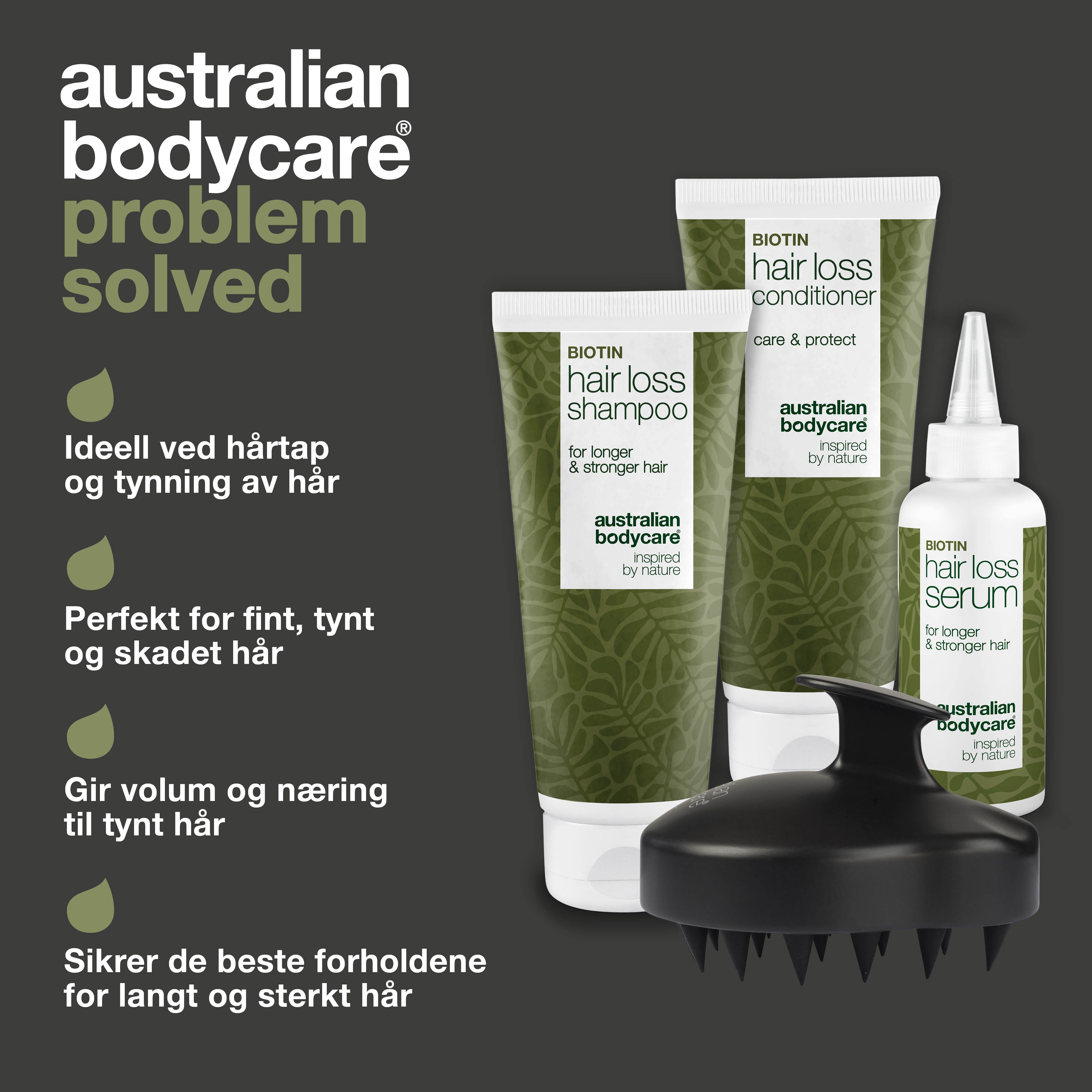 Den komplette hårtapspakken — 4 produkter mot hårtap, uttynning og skadet hår