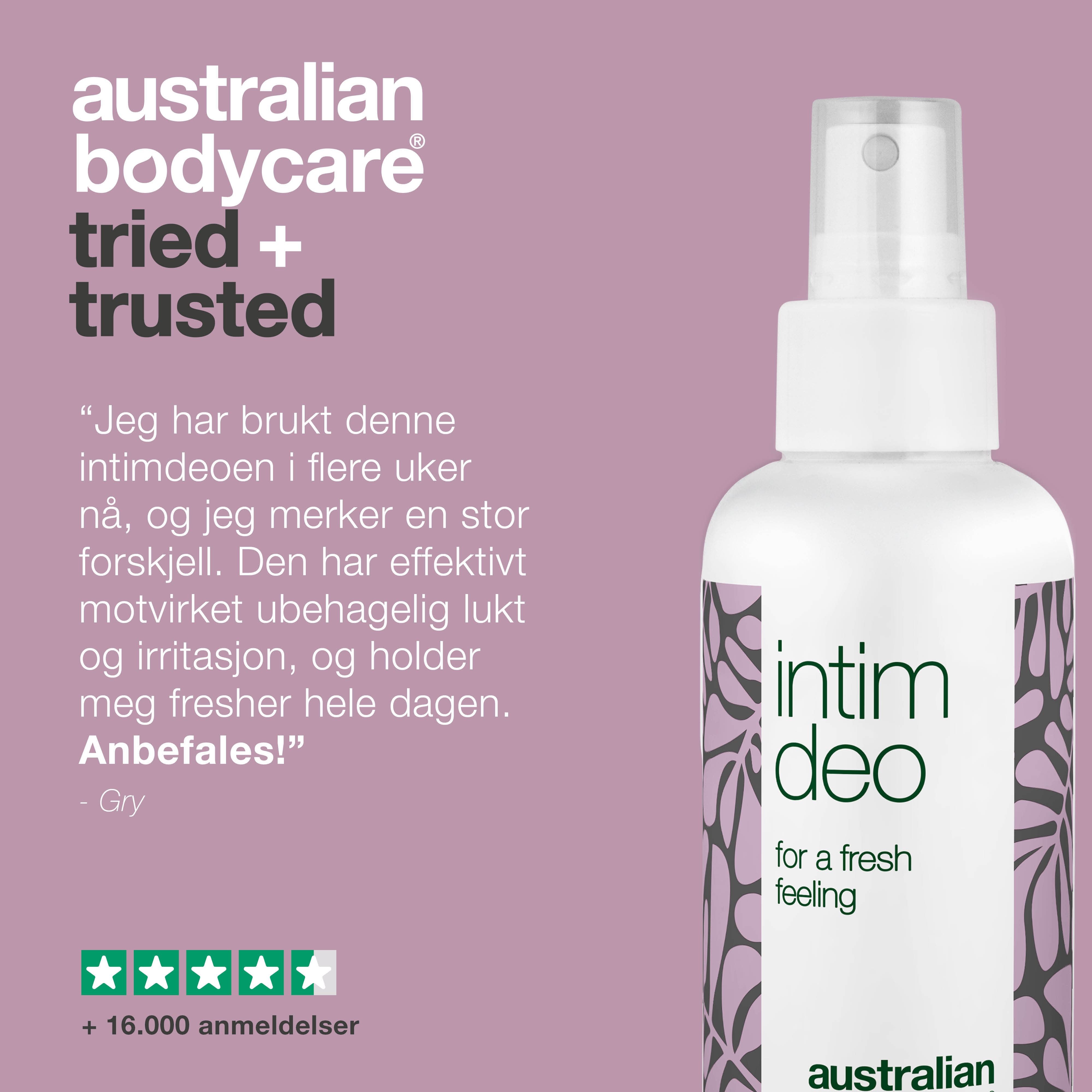 Intim Deo mod uønsket lugt — Intim deodorant modvirker lugt fra underliv og irritation i intimområdet