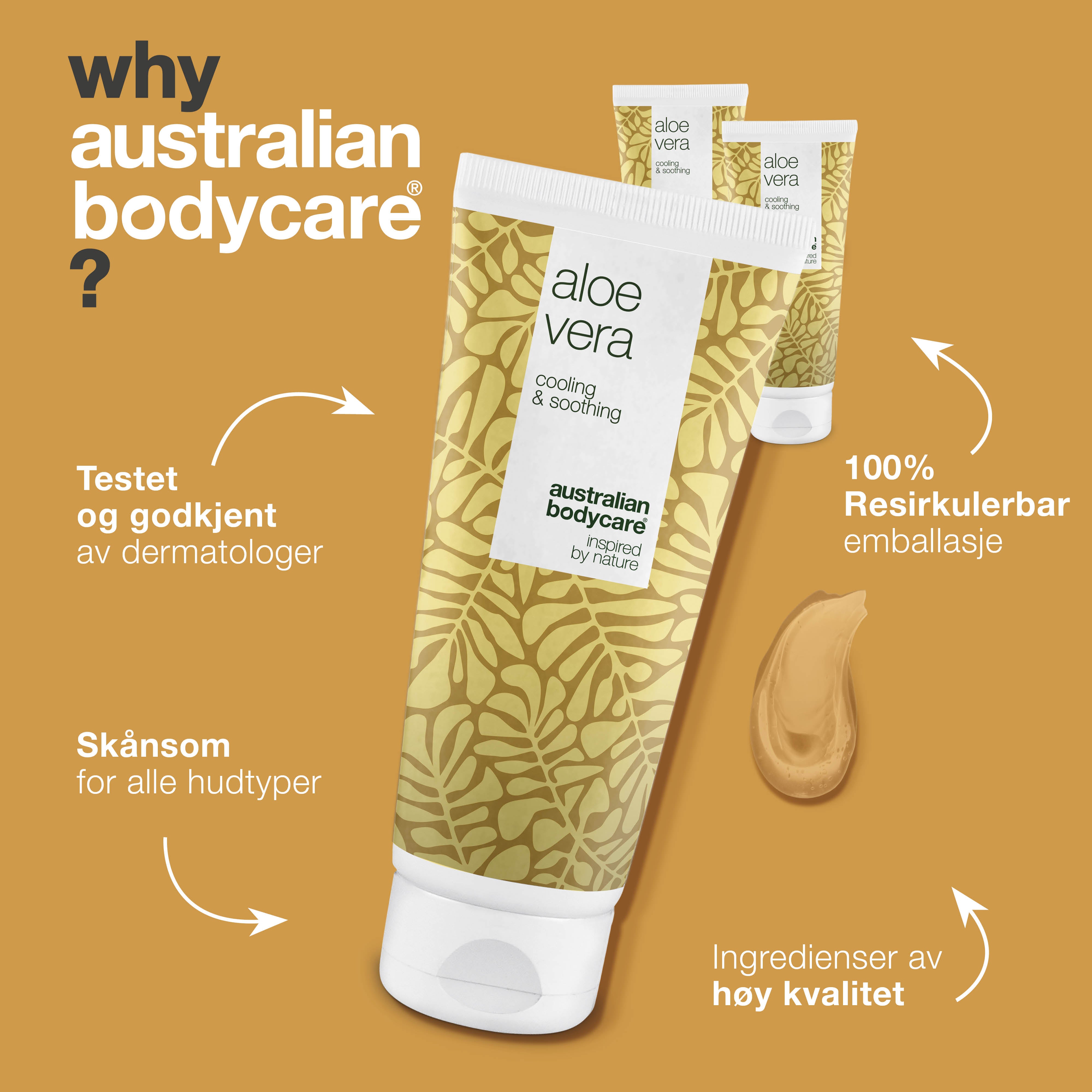 3 Aloe Vera gel  - pakketilbud — Pakketilbud med 3 Aloe Vera gel (200 ml).