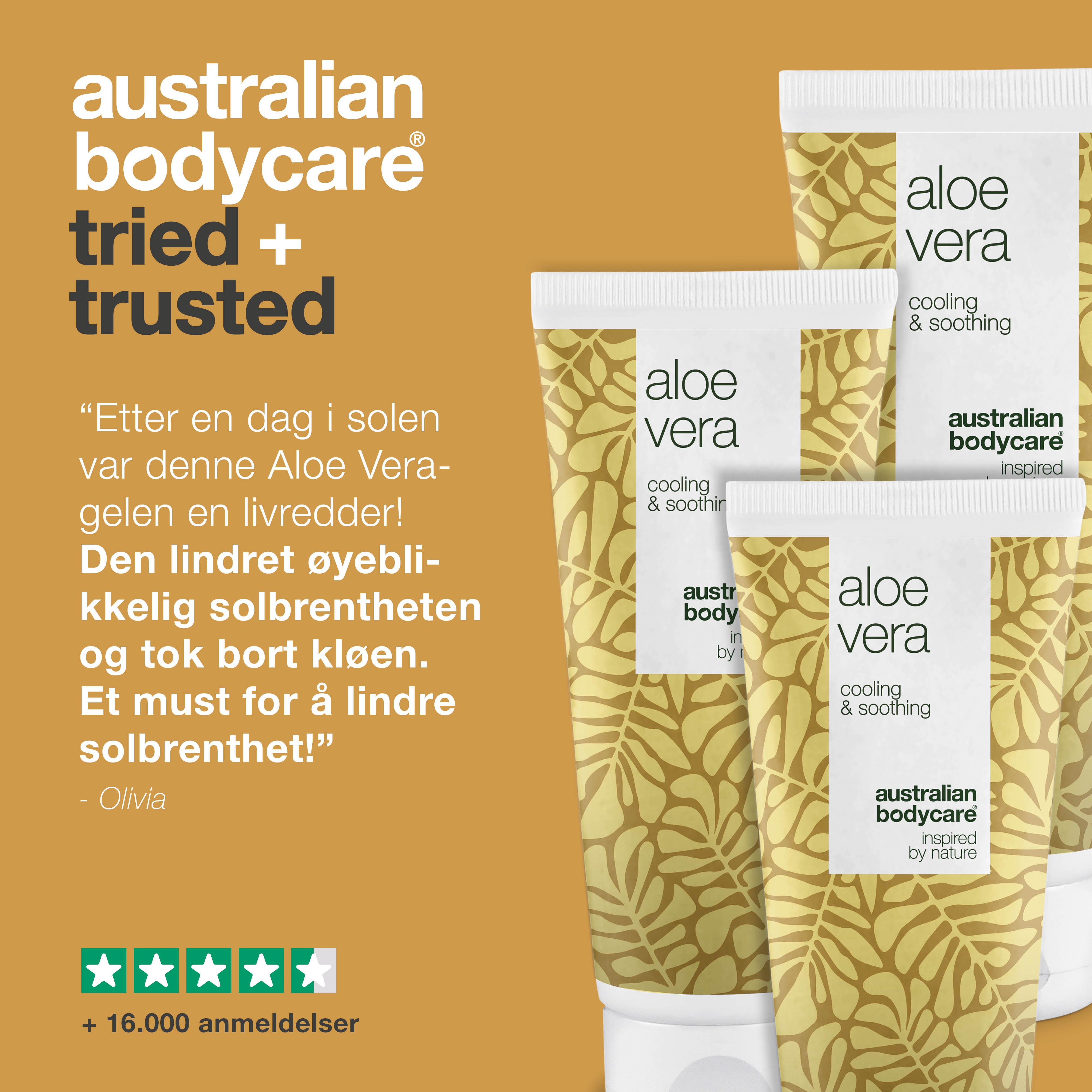 3 Aloe Vera gel  - pakketilbud — Pakketilbud med 3 Aloe Vera gel (200 ml).