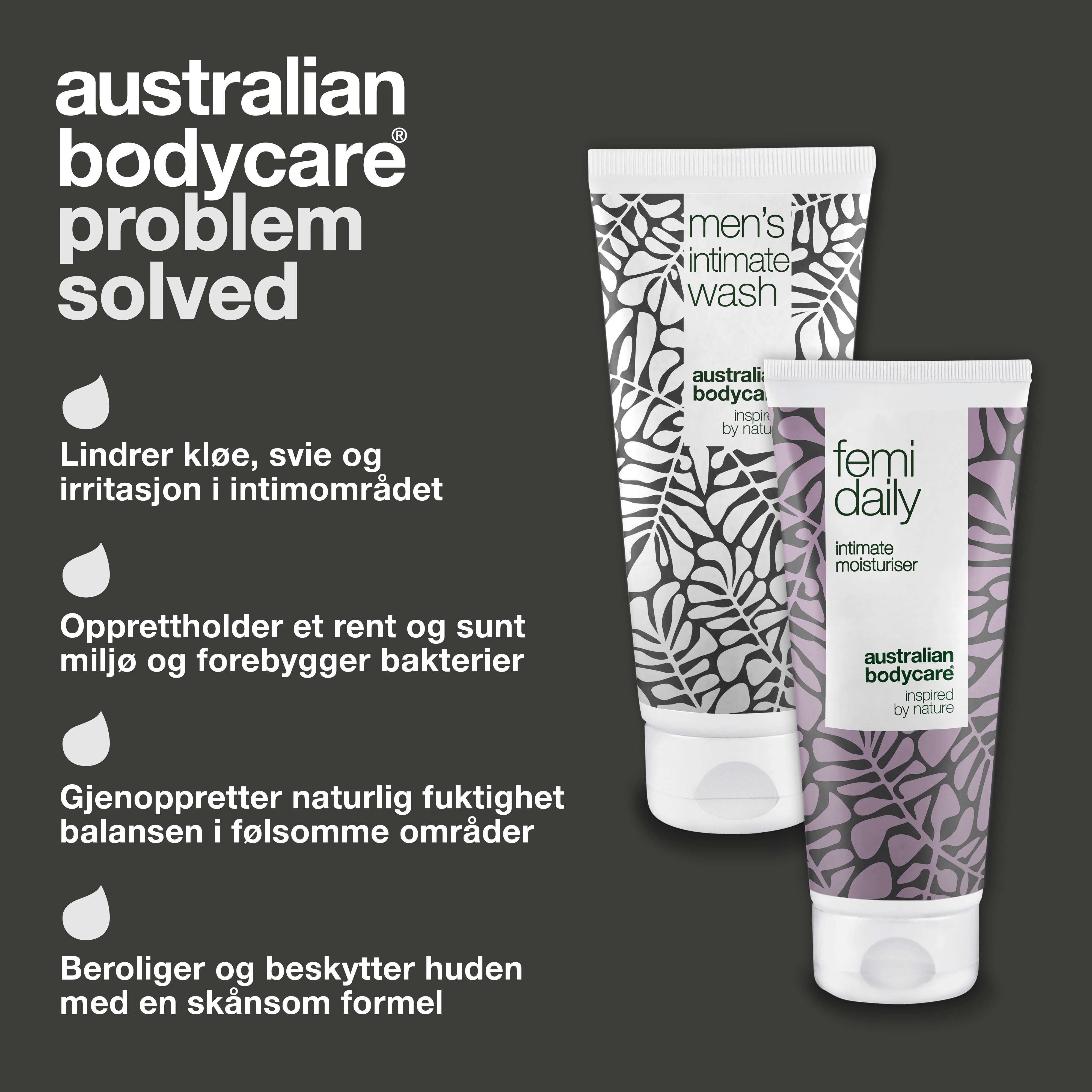Gel & Sæbe mod kløe og irritation — Mod kløe ved penis, i skridtet og lysken
