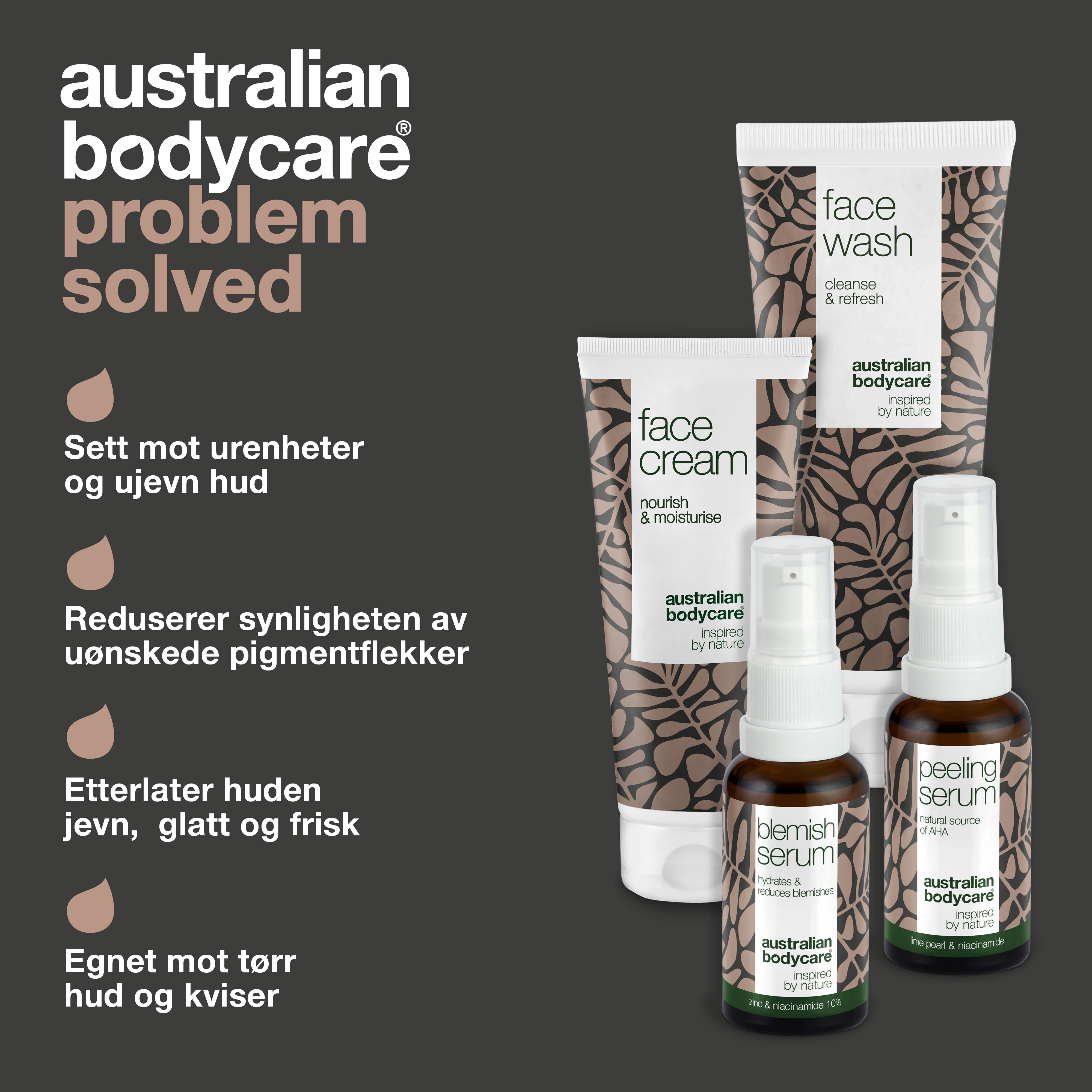 4-pak til pigmentpletter i ansigtet — Reducerer pigmentproblemer i ansigtet