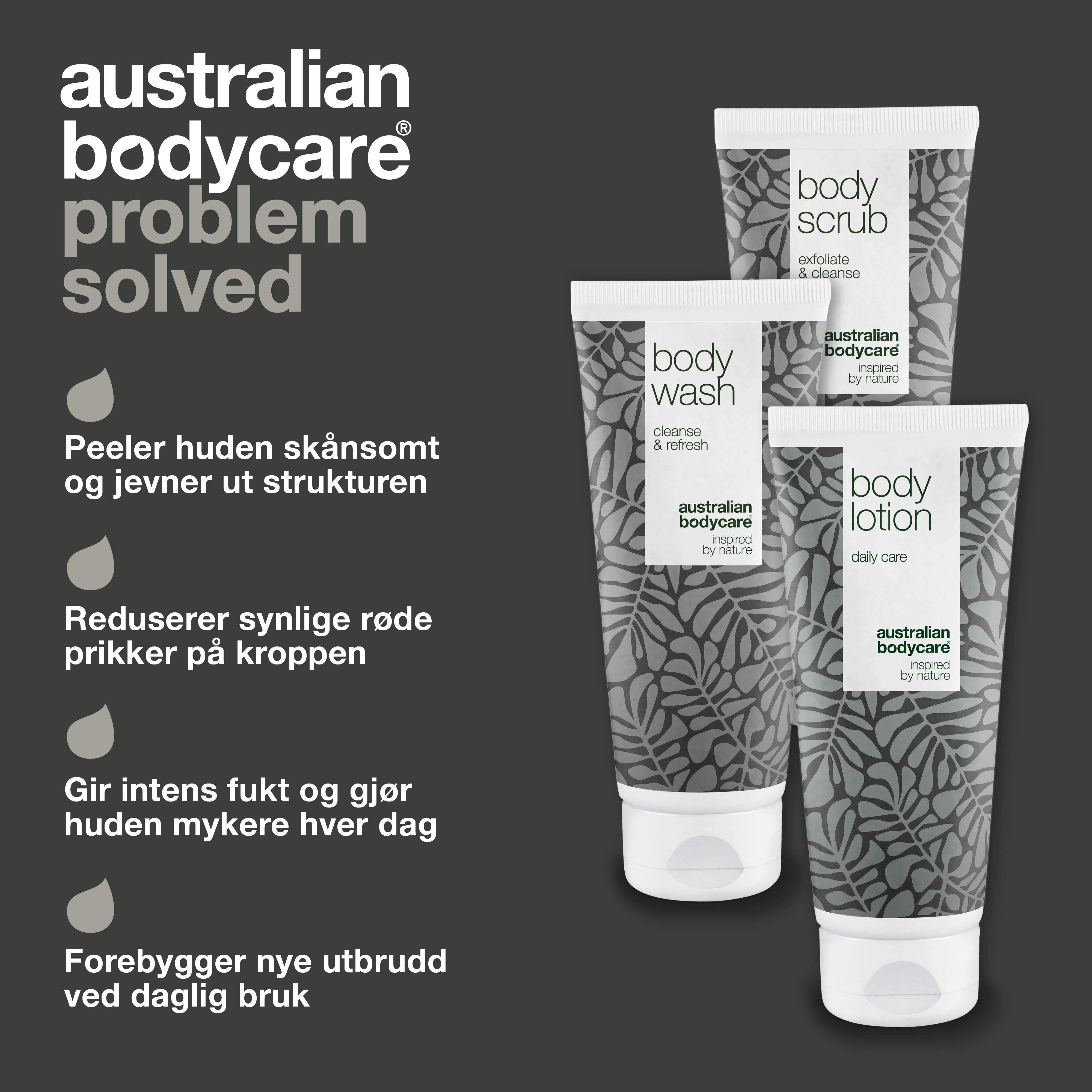 3-pak til keratosis pilaris — minimerer små røde knopper på kroppen fra keratosis pilaris