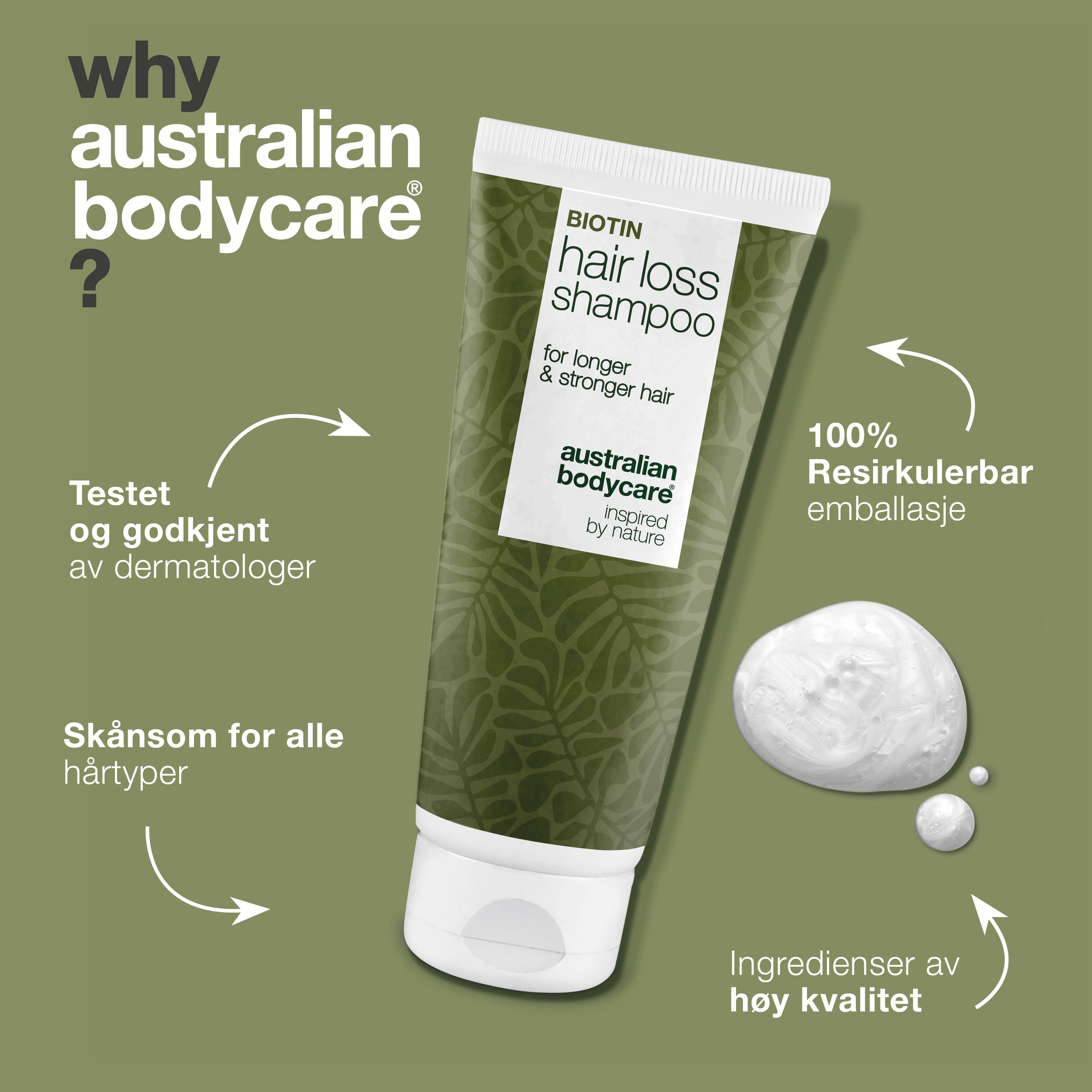 Sjampo reduserer hårtap og tynnere hår — Sjampo reduserer hårtap og styrker svakt hår med biotin, koffein og Capilia Longa, som revitaliserer hodebunnen og stimulerer hårrøttene.