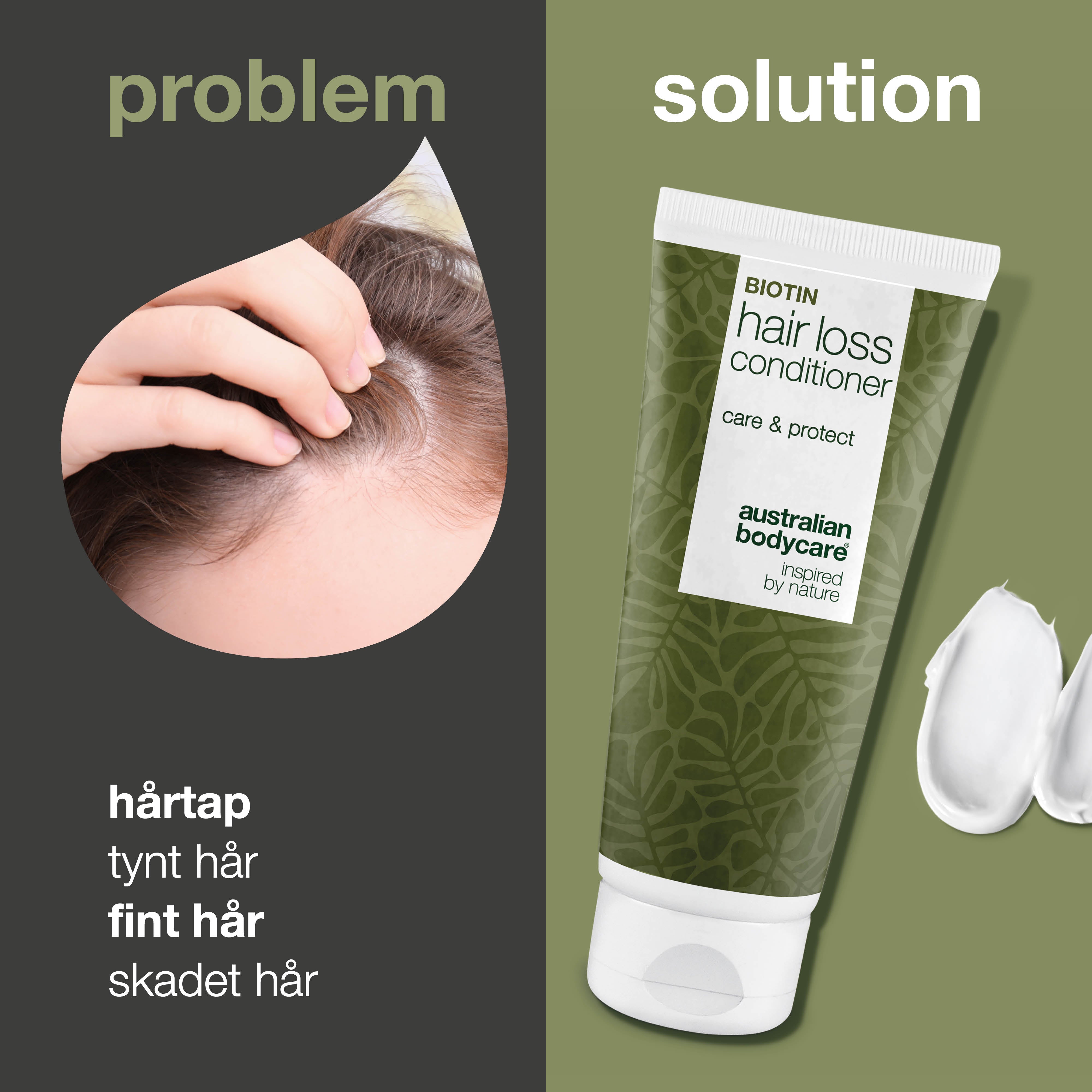 Hårtap Conditioner — Balsam til daglig pleie av hår og hodebunn