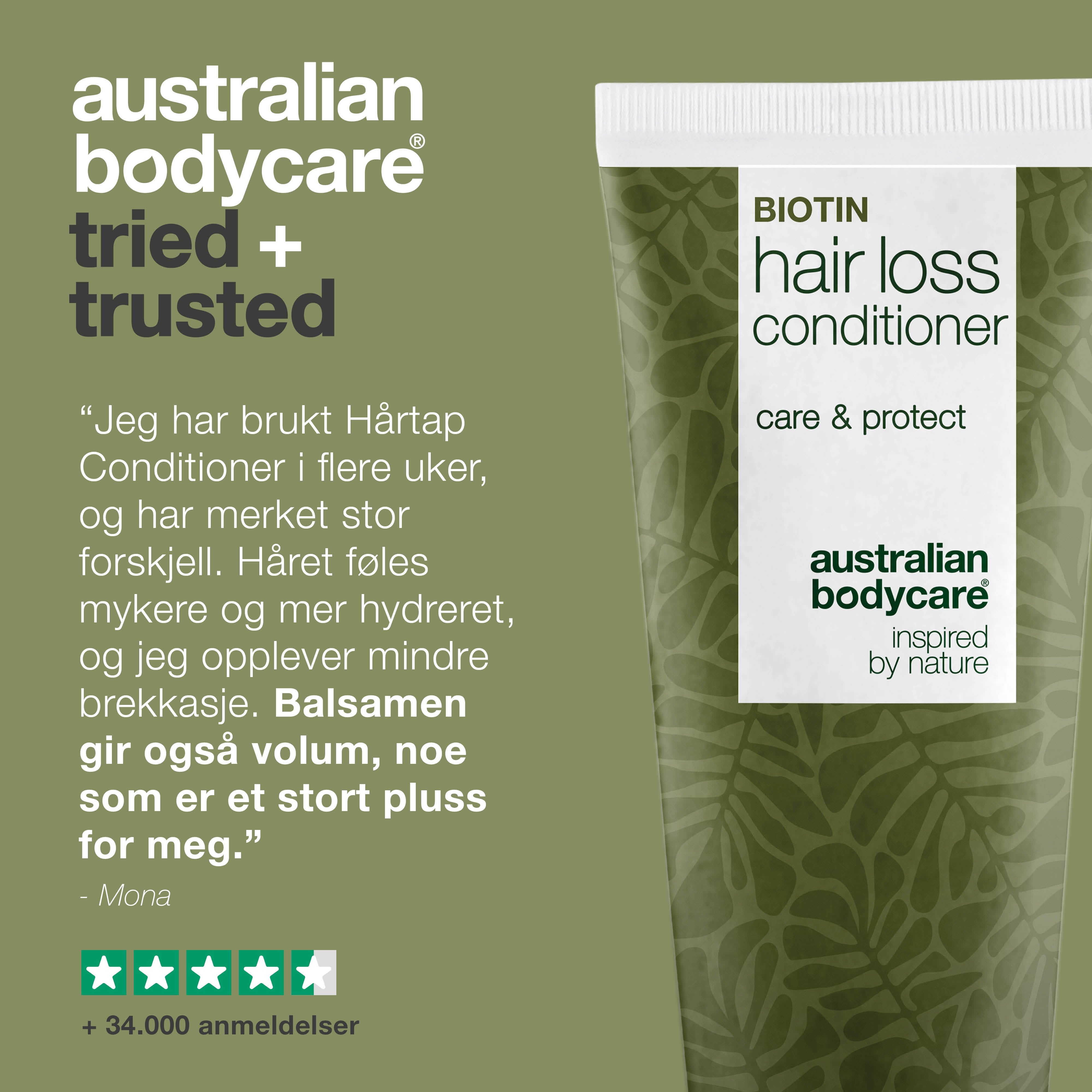 Hårtap Conditioner — Balsam til daglig pleie av hår og hodebunn