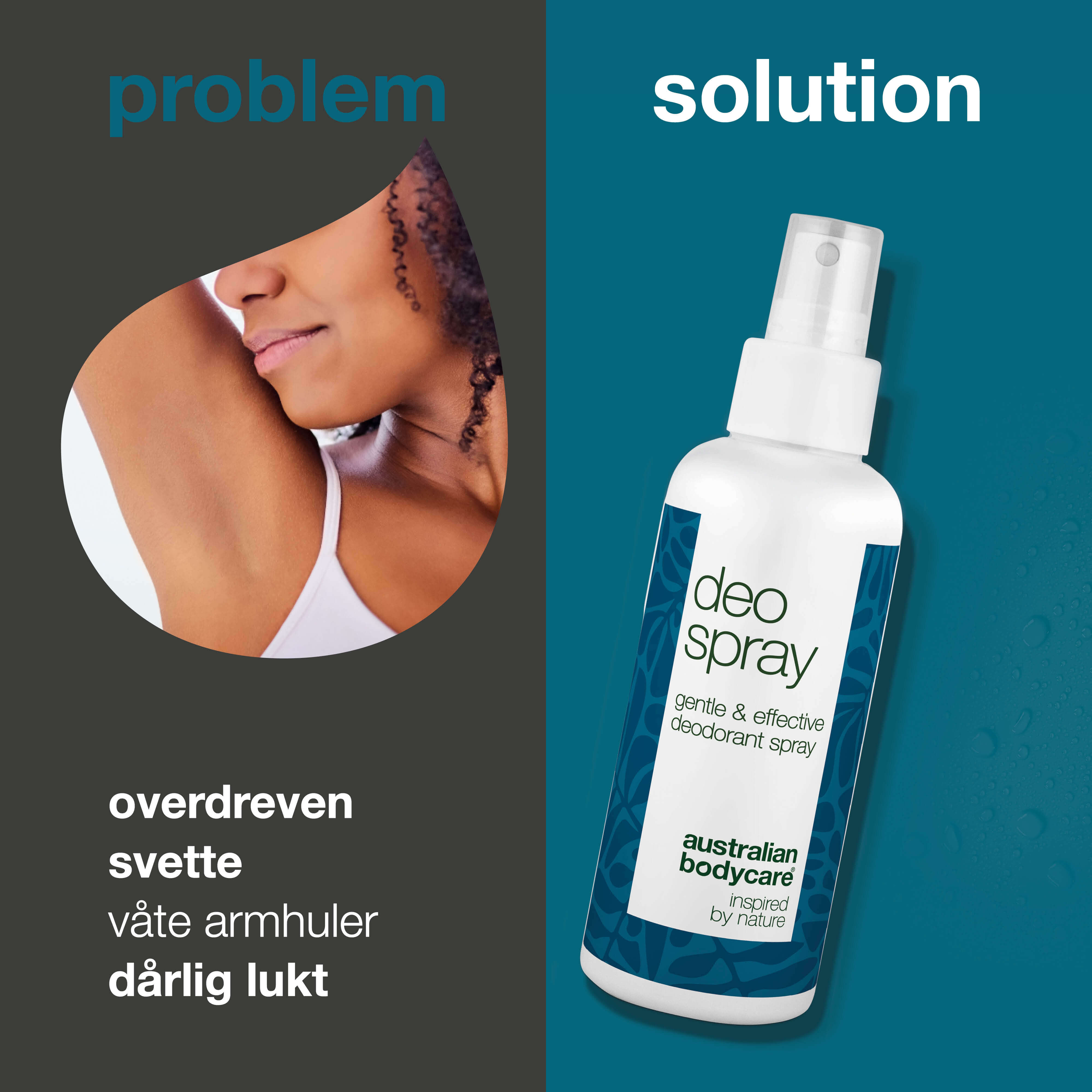 Antiperspirant Deospray – Beskyttelse mot svette og lukt — Kontroller svette og unngå dårlig lukt med denne langvarige deodoranten. Dermatologisk testet og skånsom mot huden.