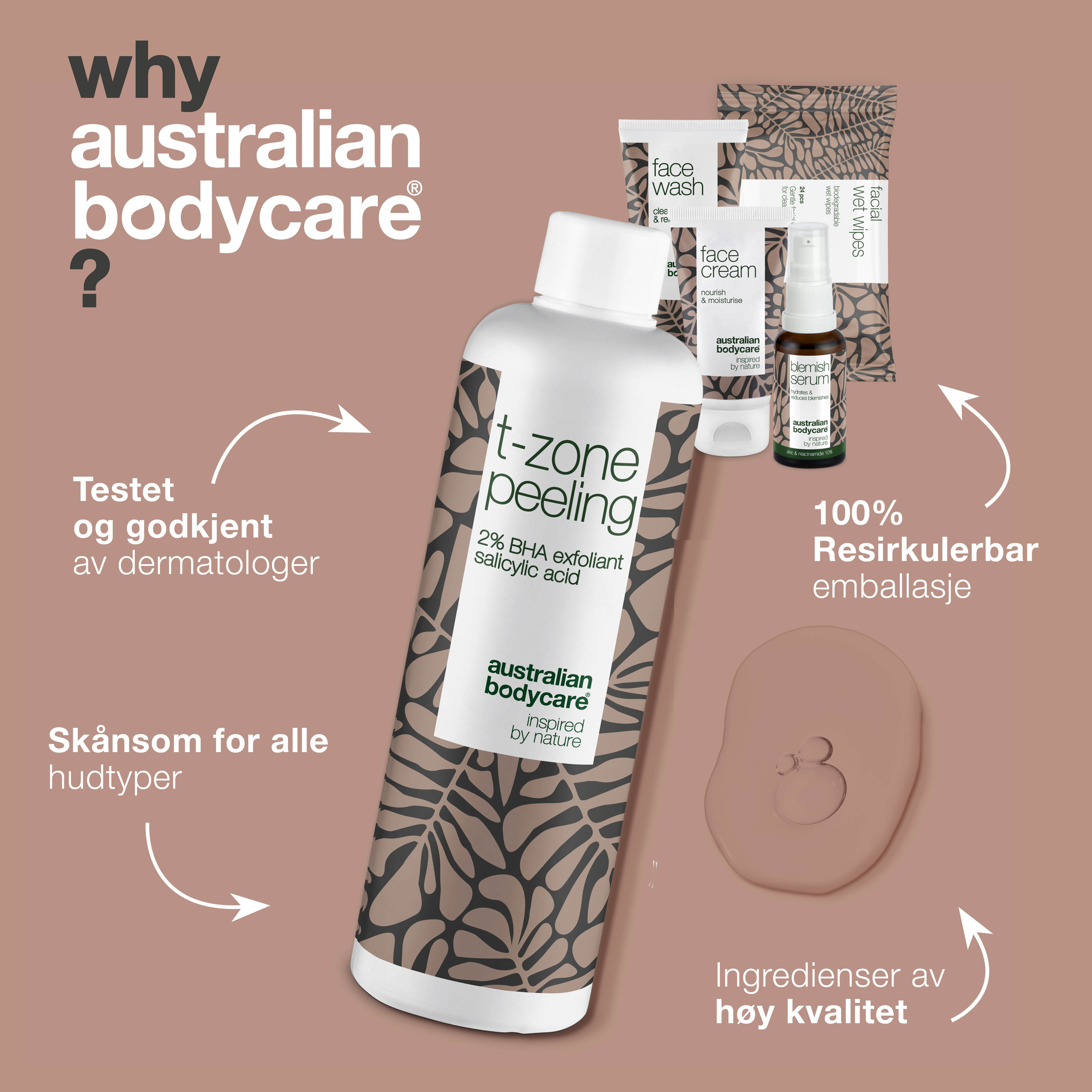 BHA T-Zone Peeling Pakken — Modvirker og forebygger fedtet hud i T-zone