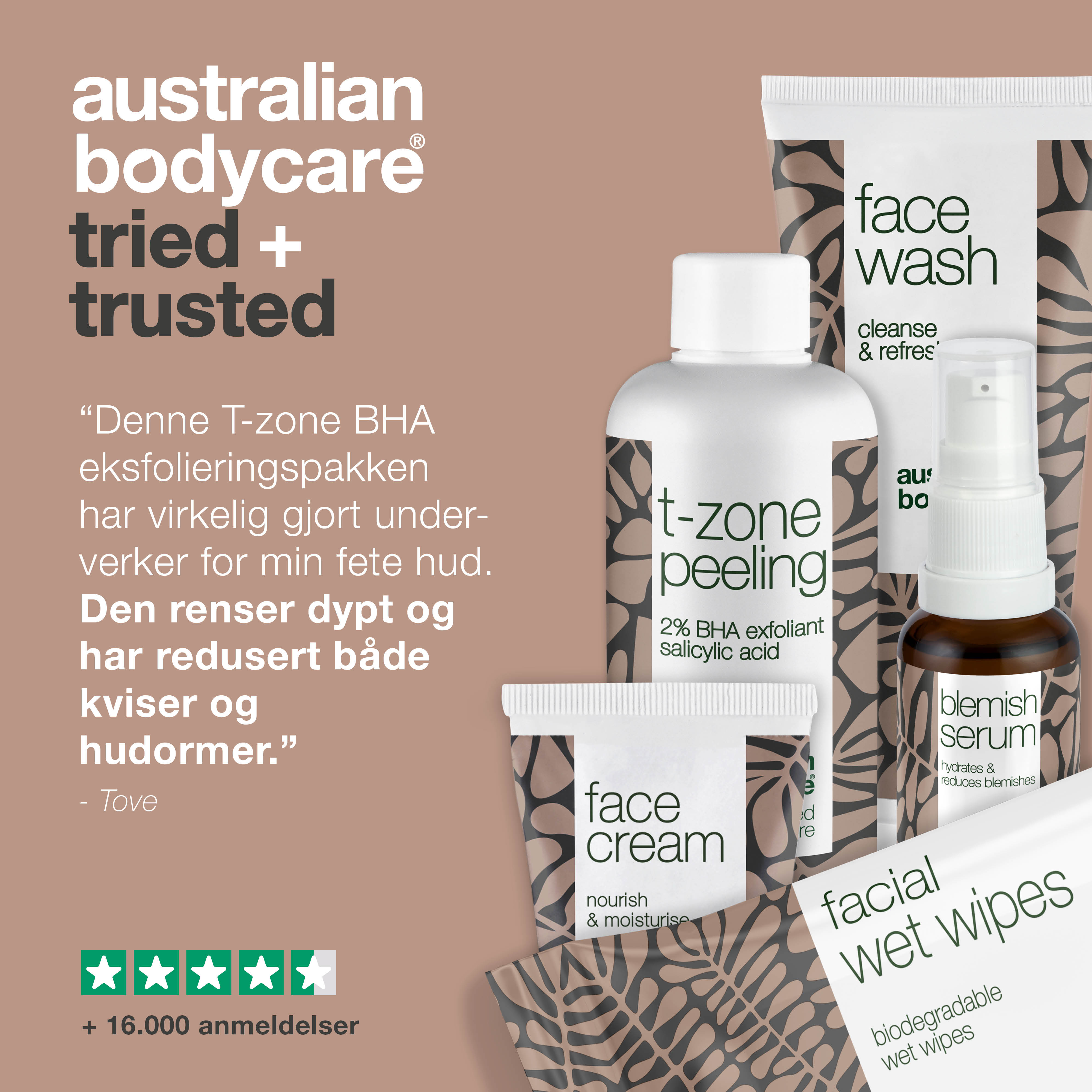 BHA T-Zone Peeling Pakken — Modvirker og forebygger fedtet hud i T-zone