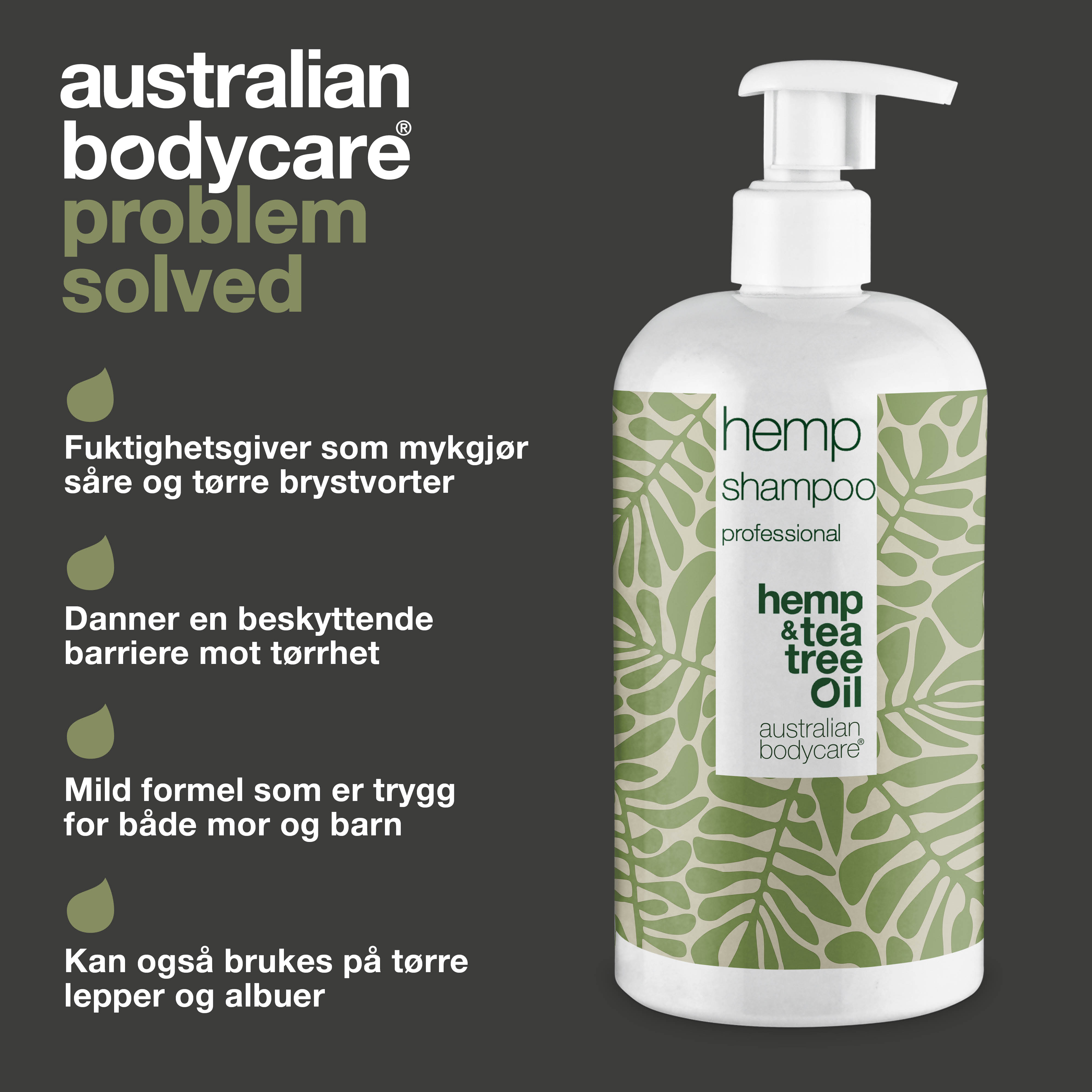 Hamp Shampoo mod tørt hår og irriteret hovedbund — Hamp Shampoo tilfører dyb fugt og næring, samtidig med at den hjælper med at opretholde en balanceret hovedbund.