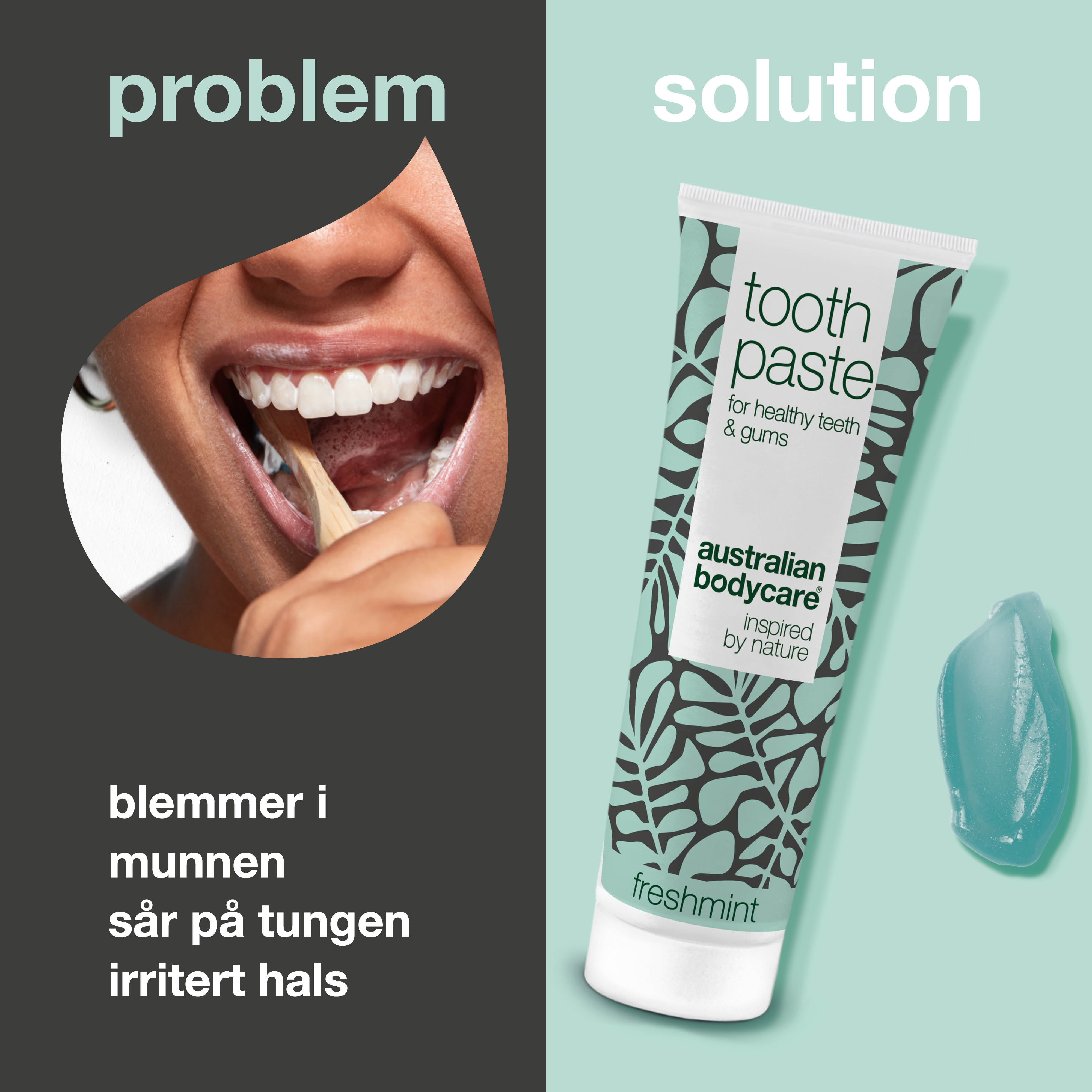 Tandpasta mod blister — Til pleje ved blister i munden, tungen og halsen.