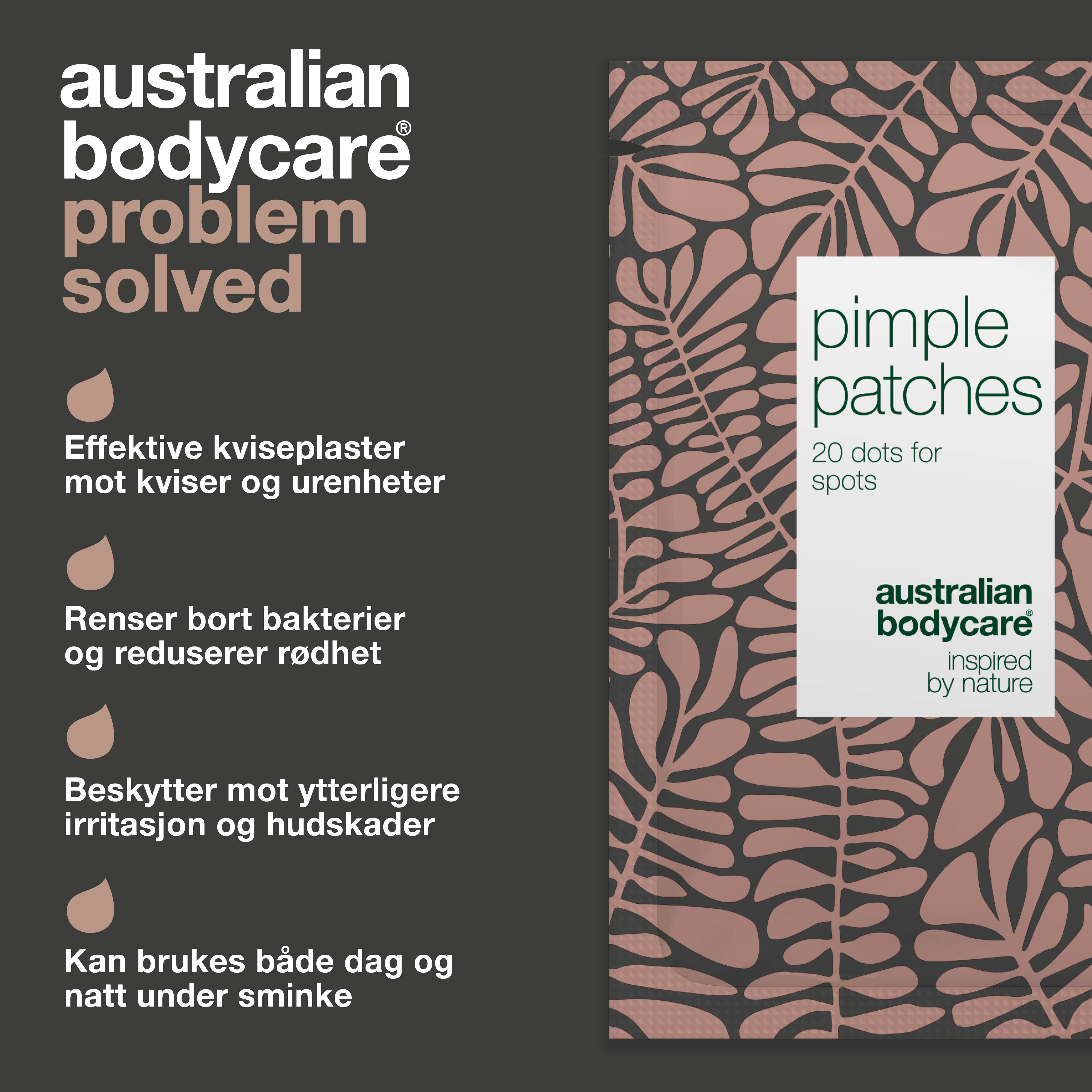 Pimple Patches mod bumser — Effektive Bumse Plastrer med hyaluronsyre & salicylsyre