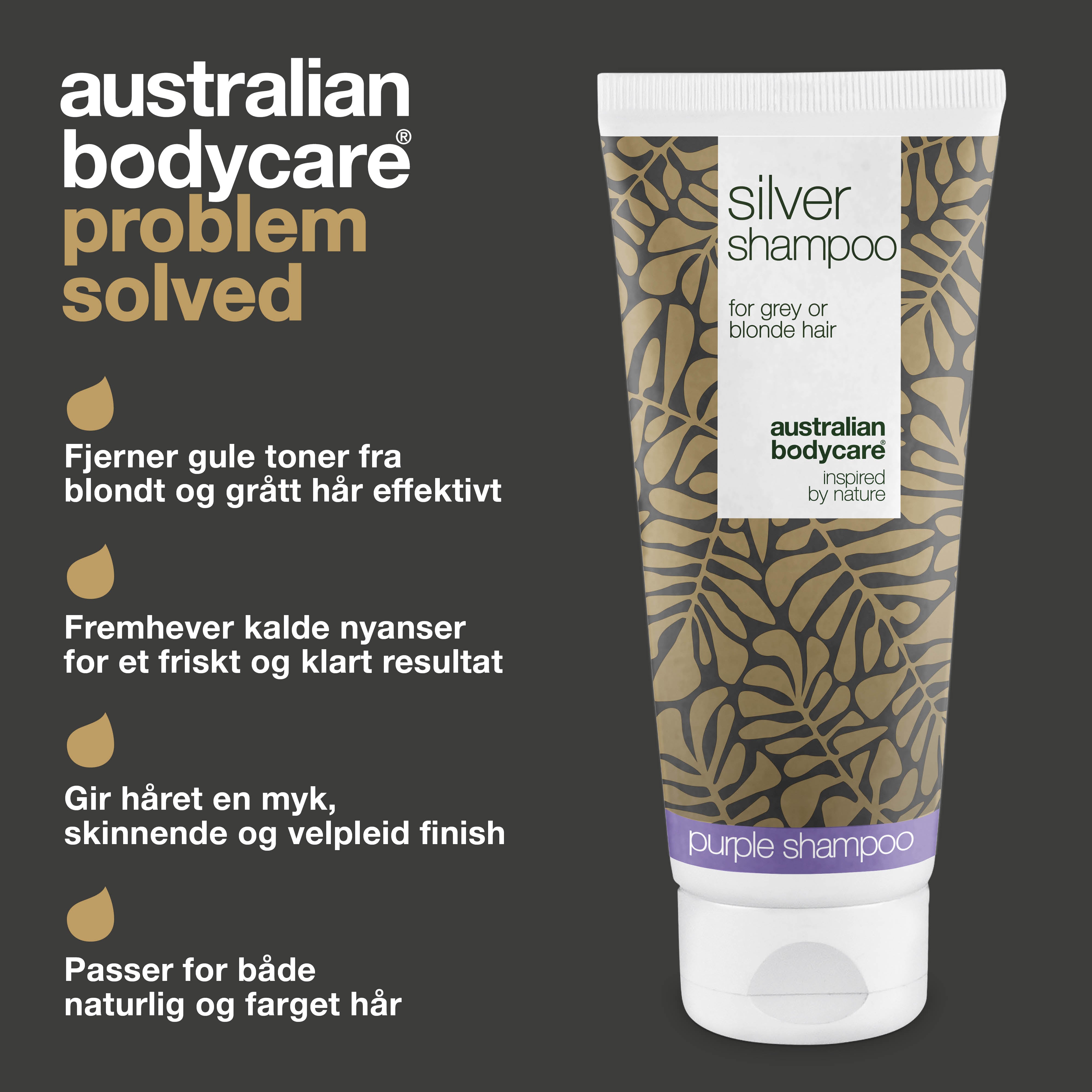 Silver Shampoo – Få frisk, glansfuldt blondt og gråt hår — Neutralisér gule toner med Silver Shampoo. Perfekt til blondt og gråt hår. Giver kølige nuancer og blød glans.