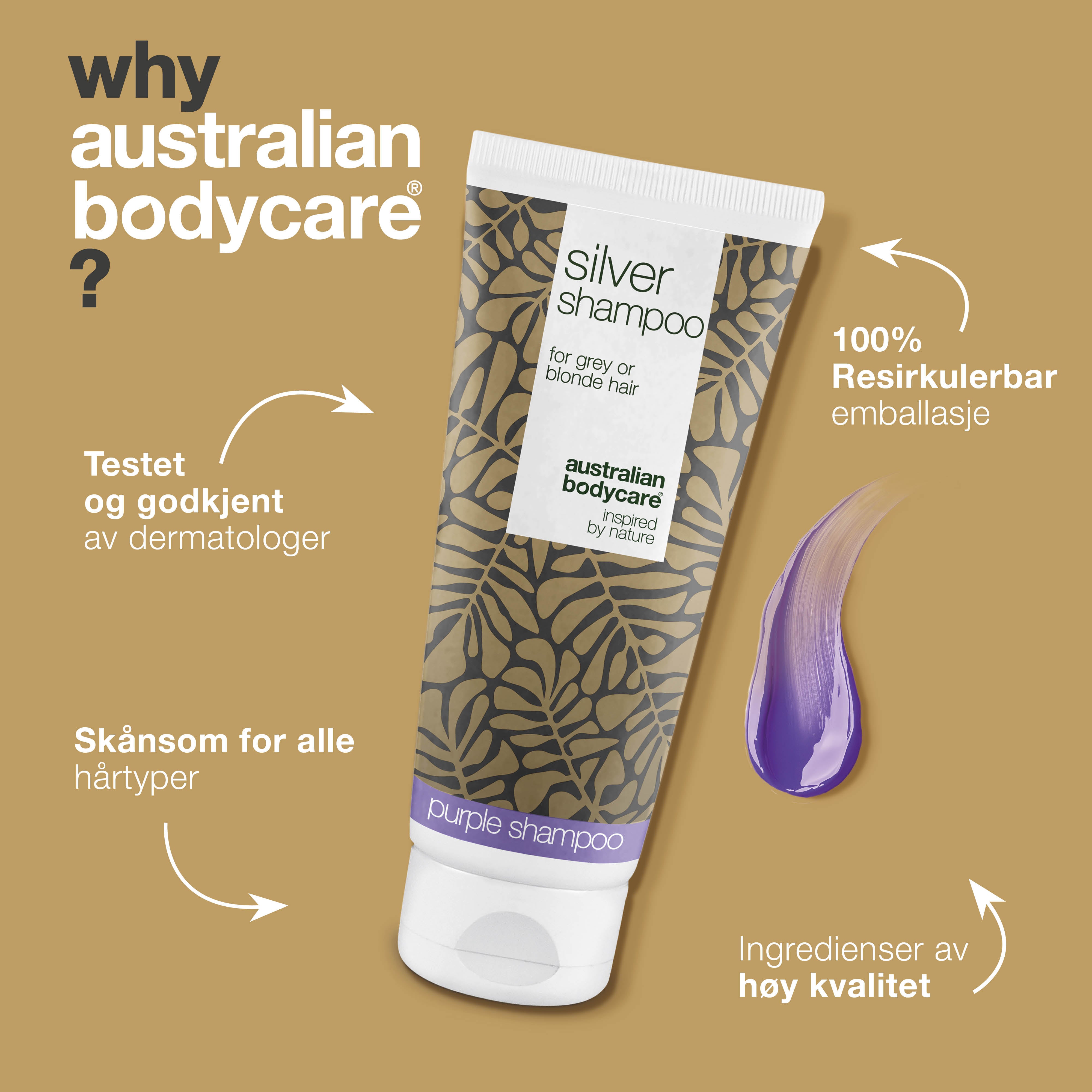 Silver Shampoo – Få frisk, glansfuldt blondt og gråt hår — Neutralisér gule toner med Silver Shampoo. Perfekt til blondt og gråt hår. Giver kølige nuancer og blød glans.