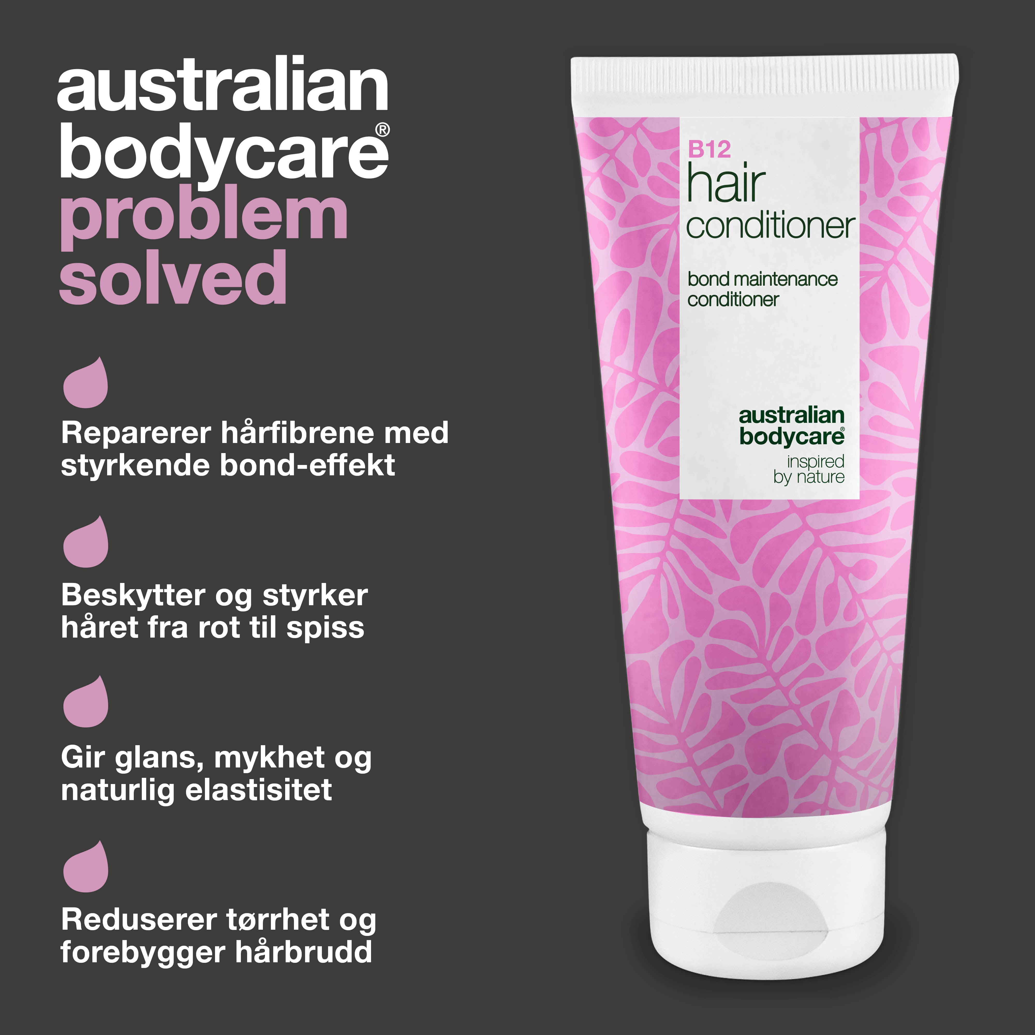 Vitamin B12 Hair Balsam med bond-effekt – styrker og reparerer tørt, skadet hår.