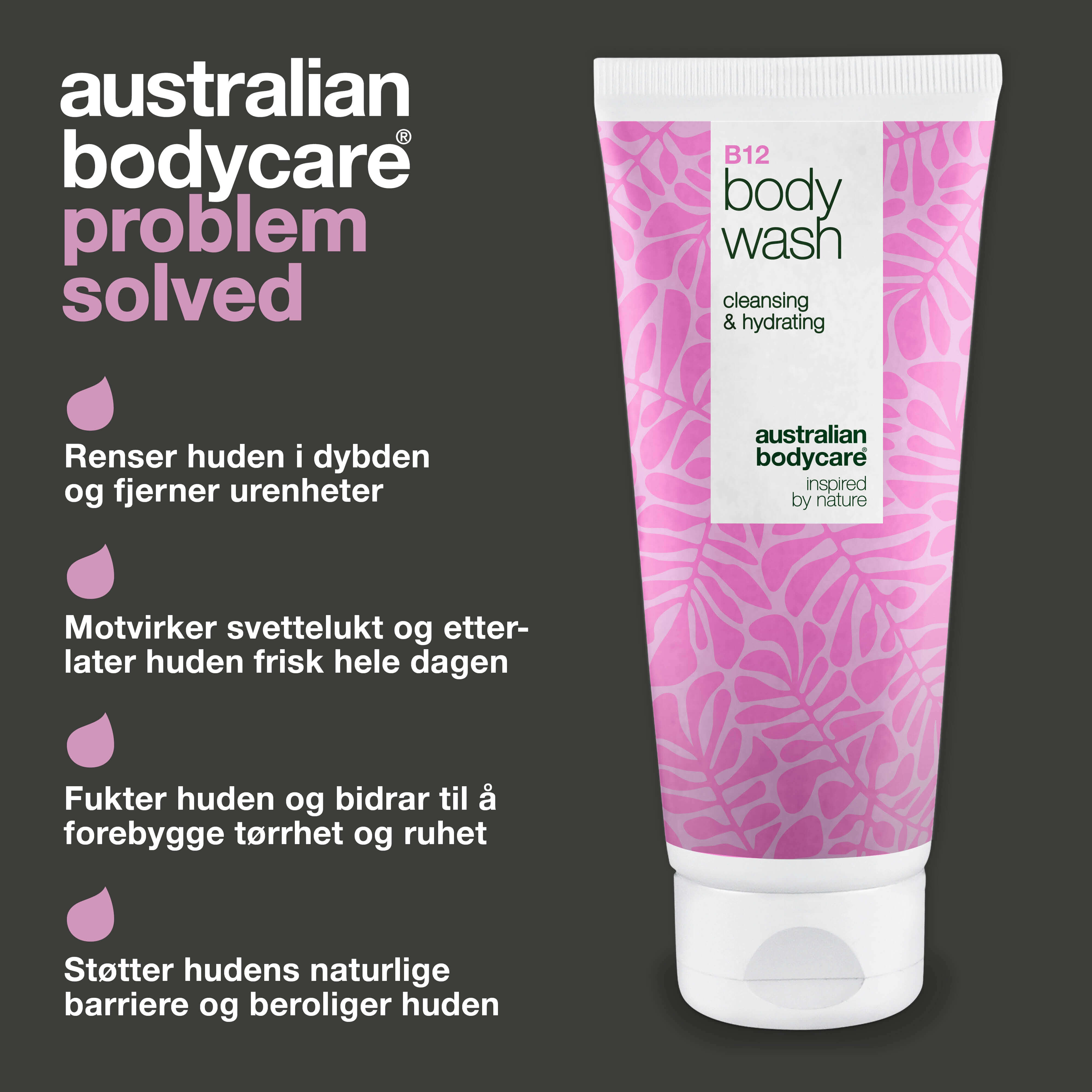 Body Wash med B12 – Daglig fukt og pleie — B12 Body Wash – daglig rens og fukt som gir en myk og sunn hud.