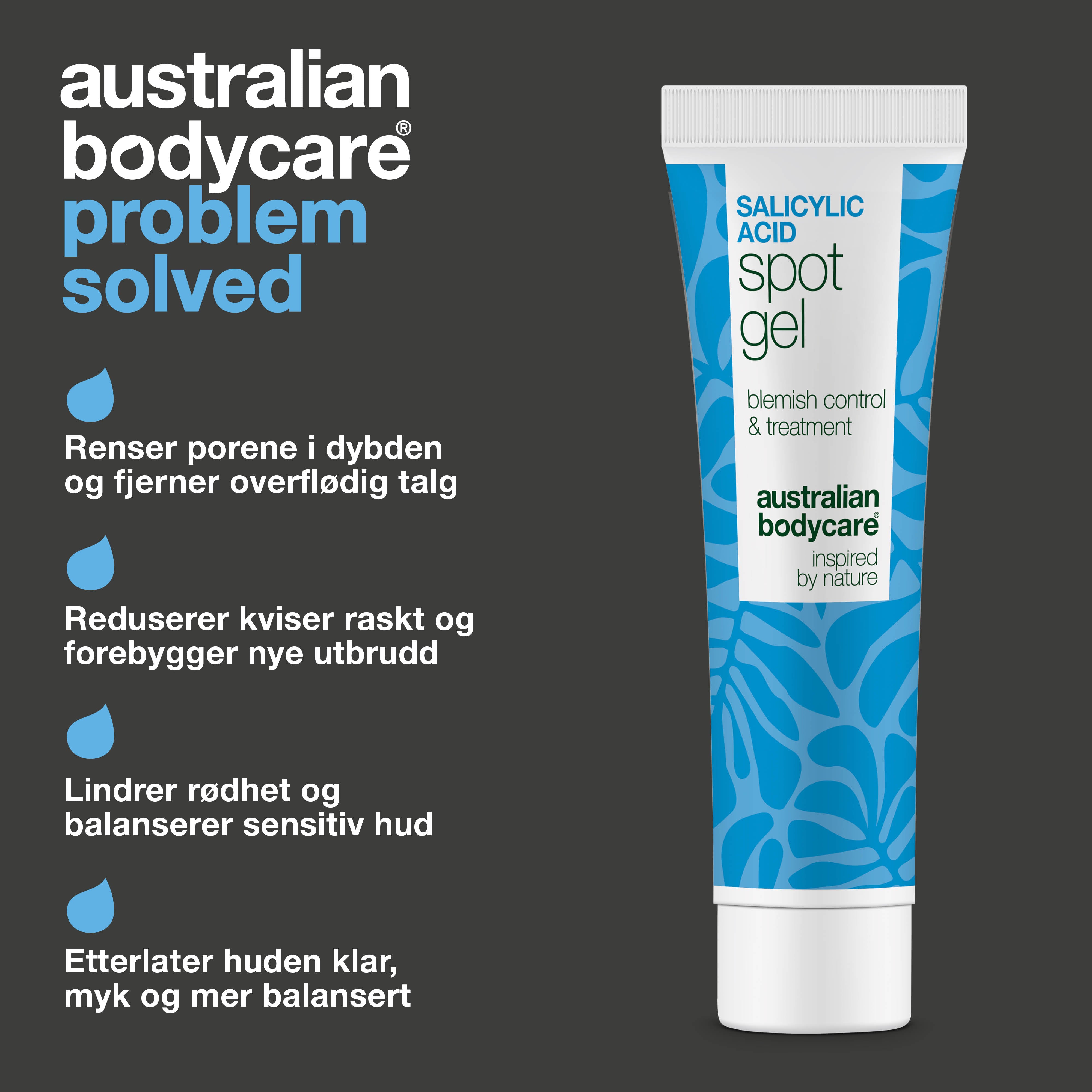 Salisylsyre Spot Gel mot kviser, hudormer og rødhet – renser porer og beroliger huden