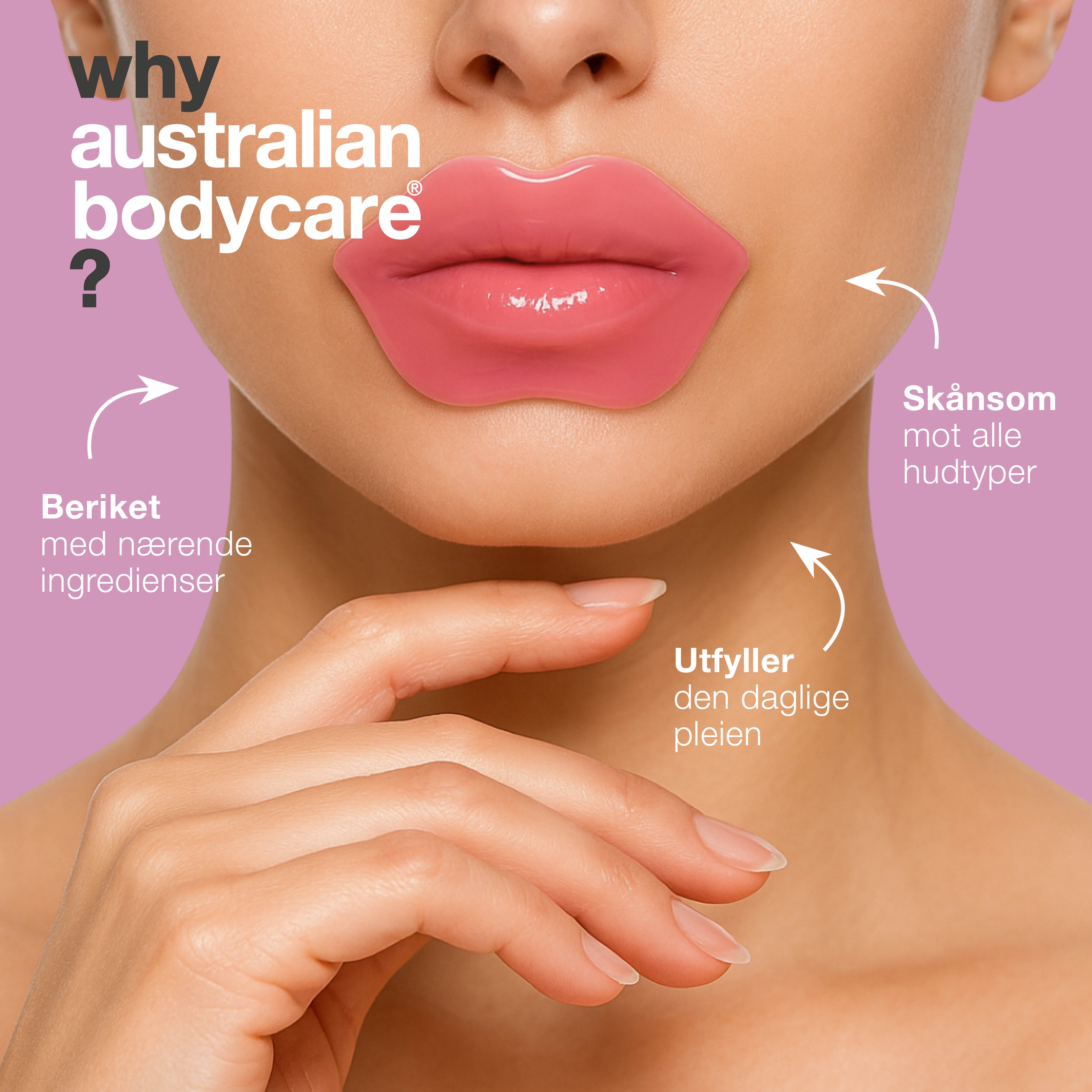 Leppemaske for deg med tørre lepper og rynker rundt munnen. Fukter, glatter og pleier med B12, Centella Asiatica og hyaluronsyre.