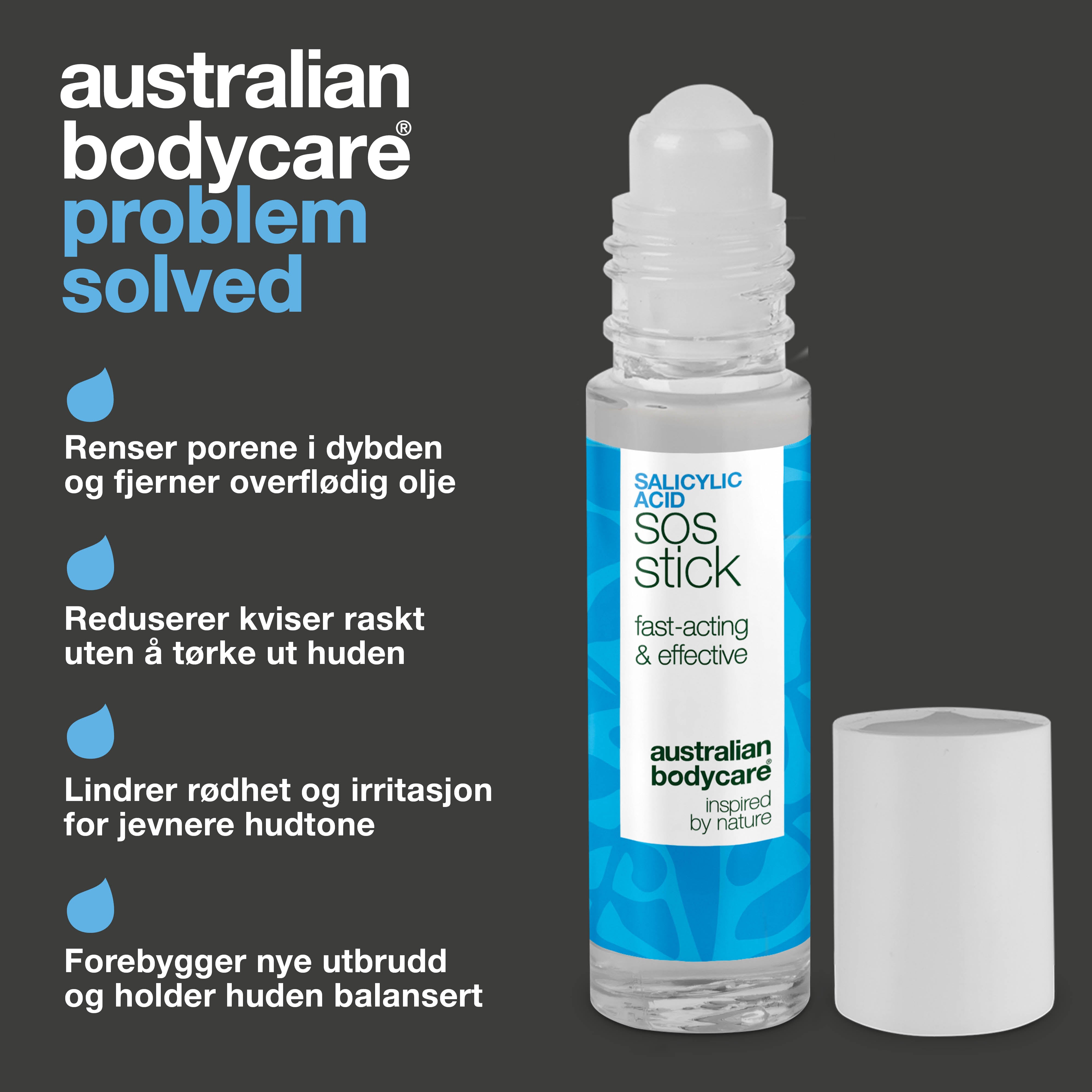 Salisylsyre SOS Stick mot kviser og rødhet – renser porene og beroliger huden raskt