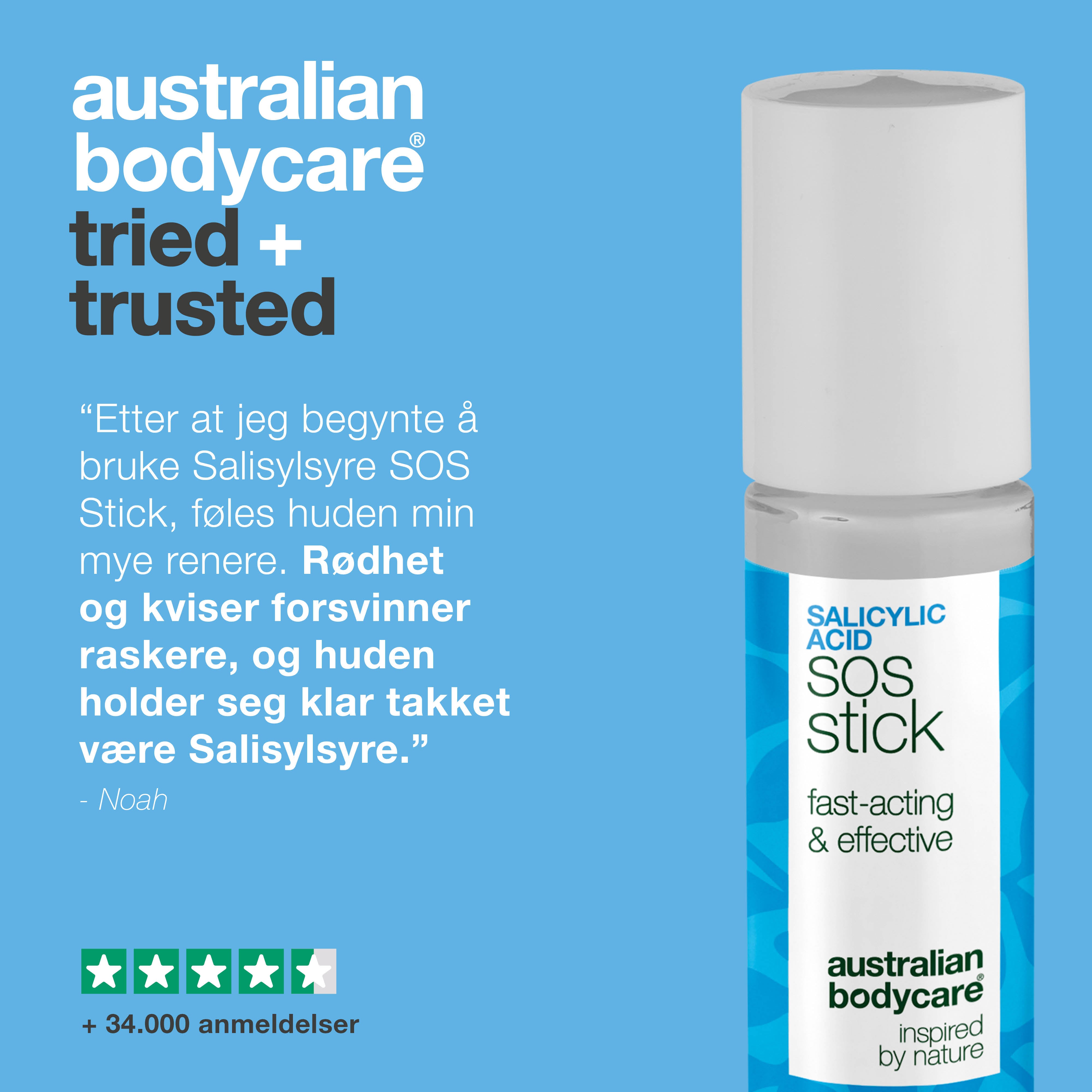 Salisylsyre SOS Stick mot kviser og rødhet – renser porene og beroliger huden raskt