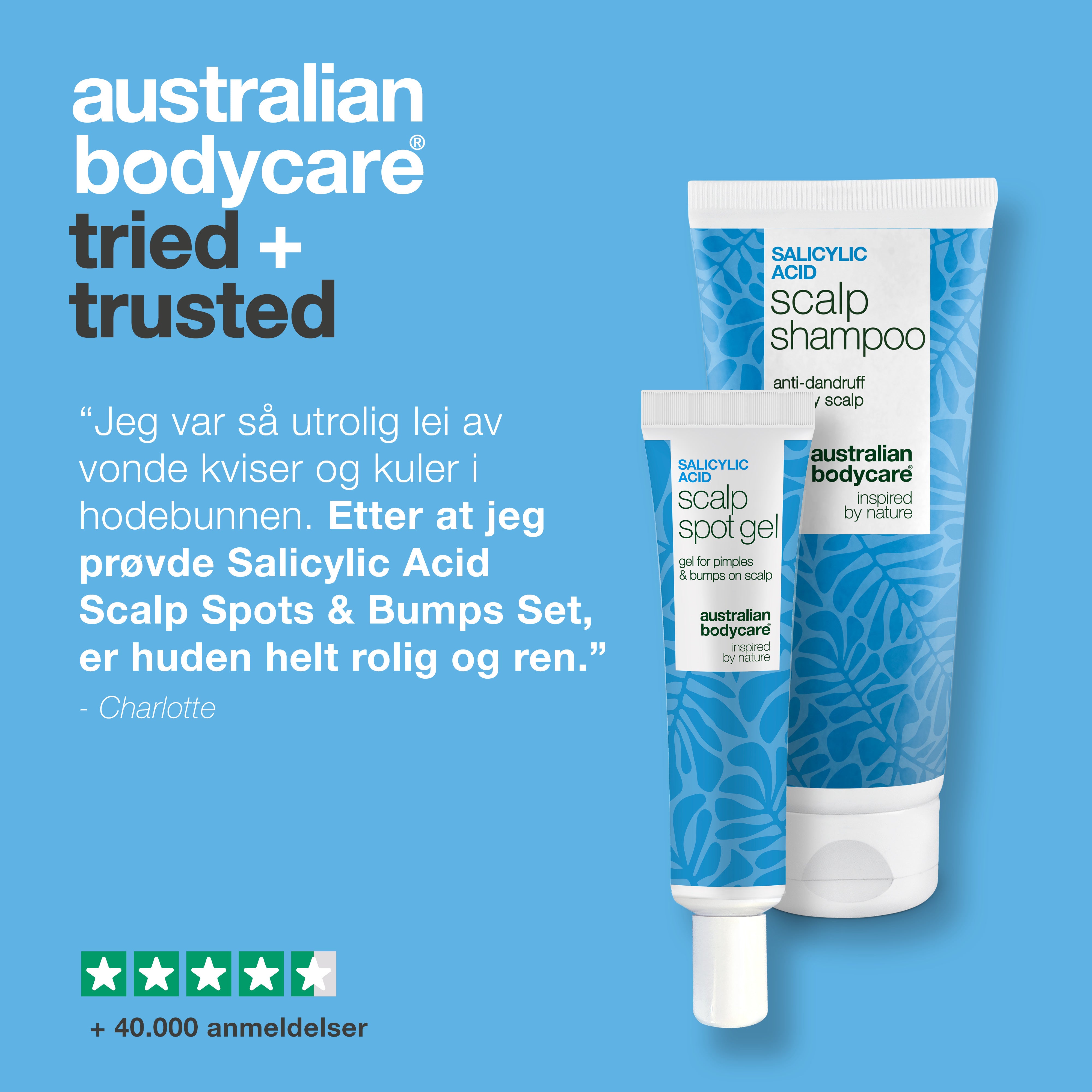 Tried and trusted: kundeomtale av settet mot kviser i hodebunnen – 4,5 stjerner basert på over 40 000 omtaler