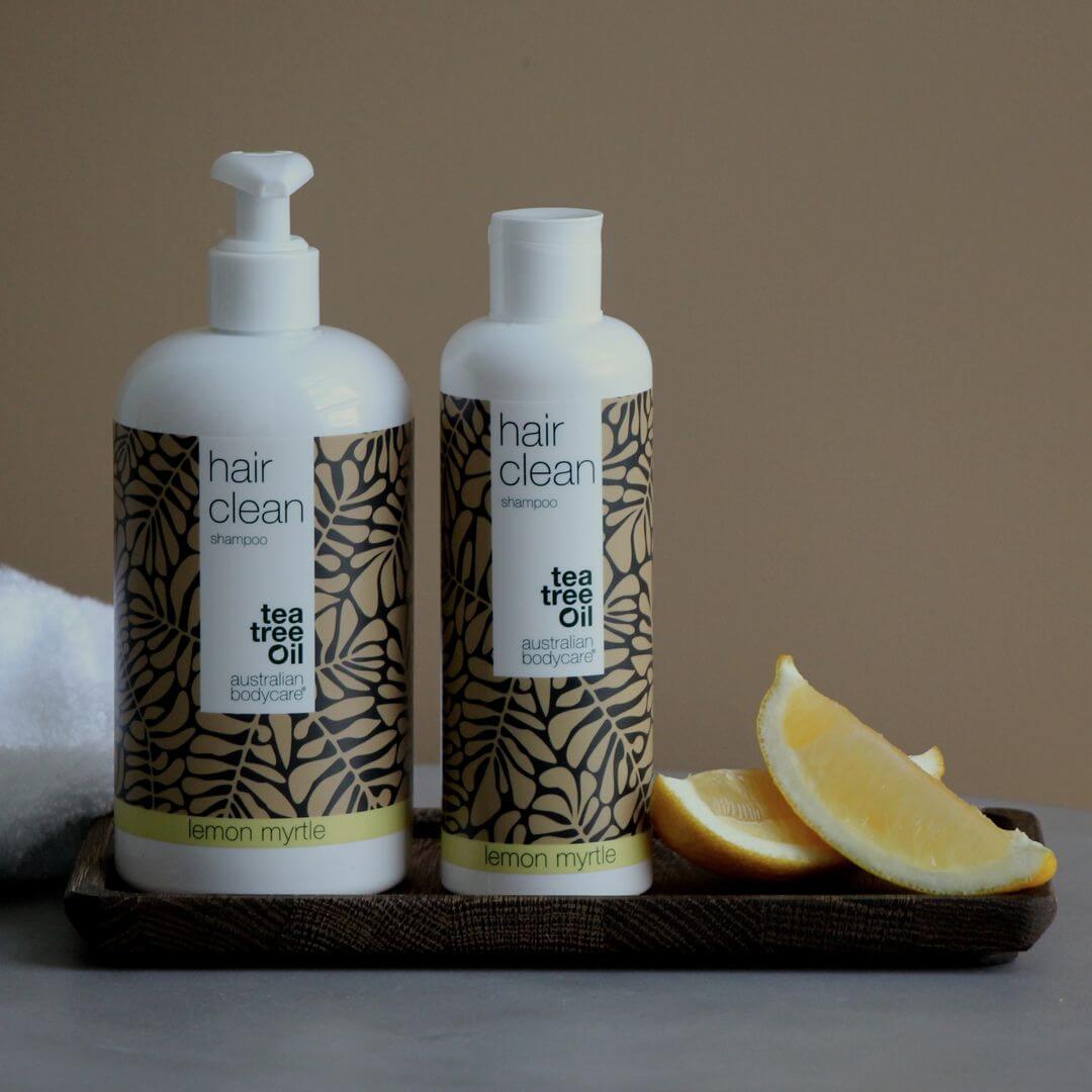 4 for 3 Tea Tree shampoo 500 ml Lemon Myrtle - pakketilbud — Pakketilbud med 4 shampoos (500 ml): Tea Tree Oil og Lemon Myrtle