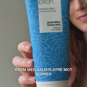 Body lotion for keratosis pilaris og ru, nuppete hud — Body lotion for keratosis pilaris og tørr hud. Inneholder salisylsyre, niacinamid og sink for glattere hud.