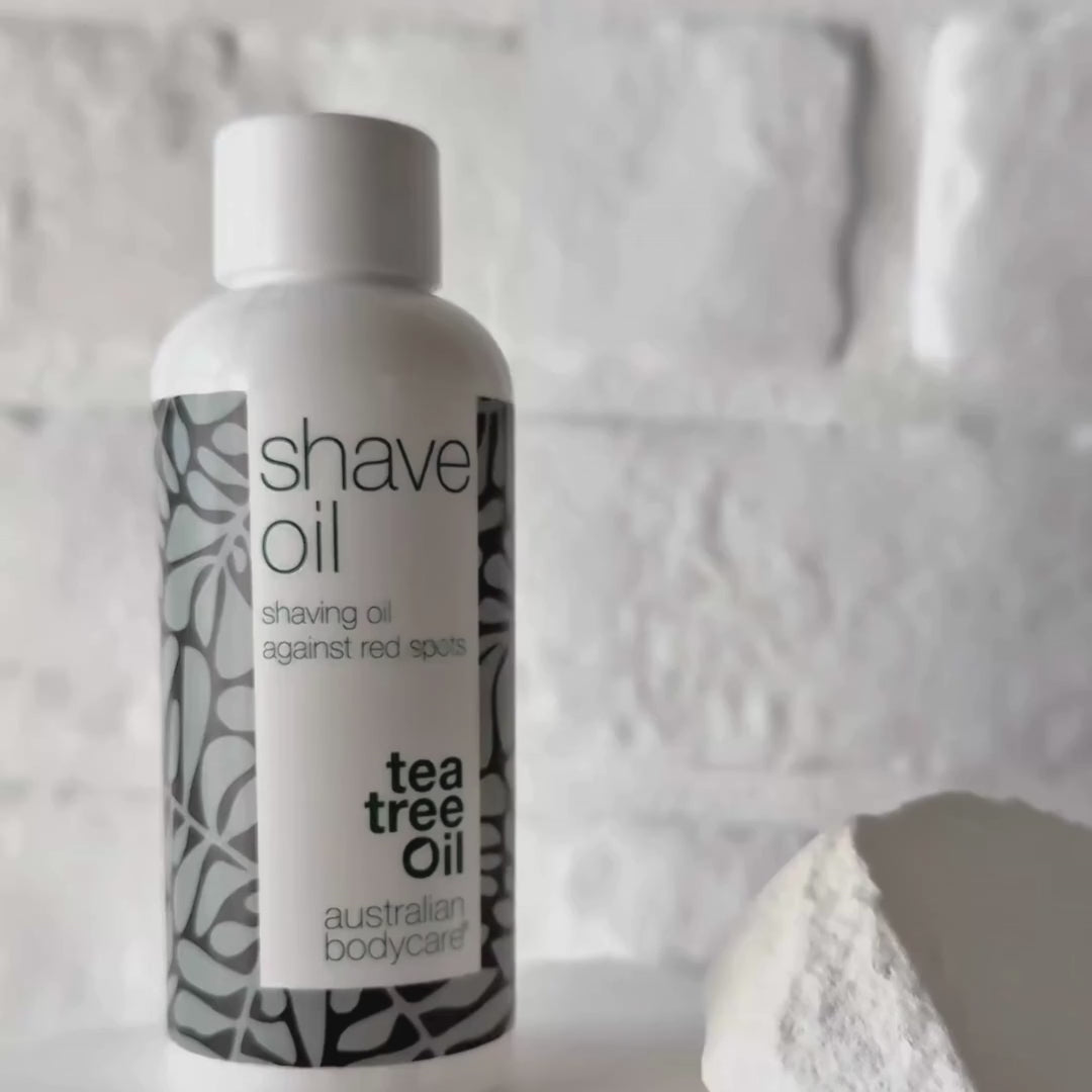 Barberolje mot røde prikker og inngrodde hår – lindrer irritasjon, rødme og barberknopper – Australian Bodycare