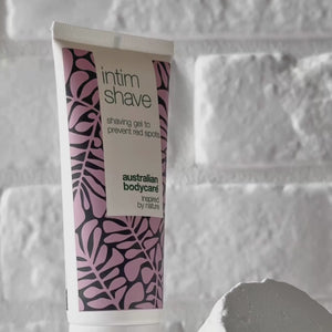 Intim barbergel mot røde prikker – motvirker inngrodde hår ved intimbarbering – Australian Bodycare