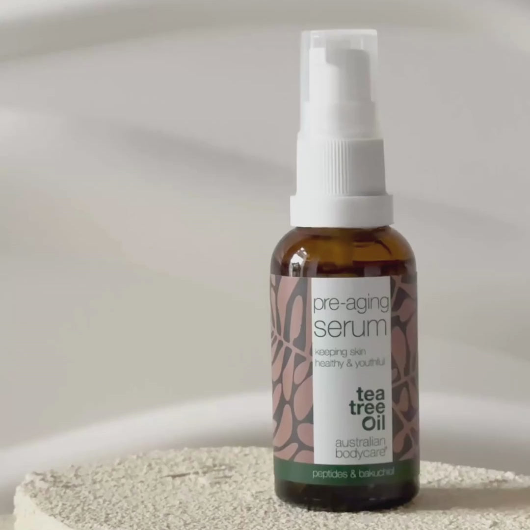 Pre-aging Serum til at forebygge alderstegn — Anti-age serum med Hyaluronsyre, Peptider & Koffein til rynker