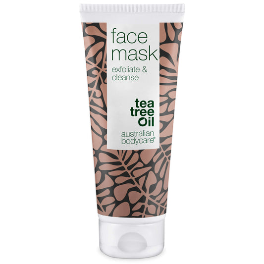 Ansiktsmaske mot kviser og uren hud - Dyprensende ansiktsmaske med Tea Tree Oil mot hudormer og kviser